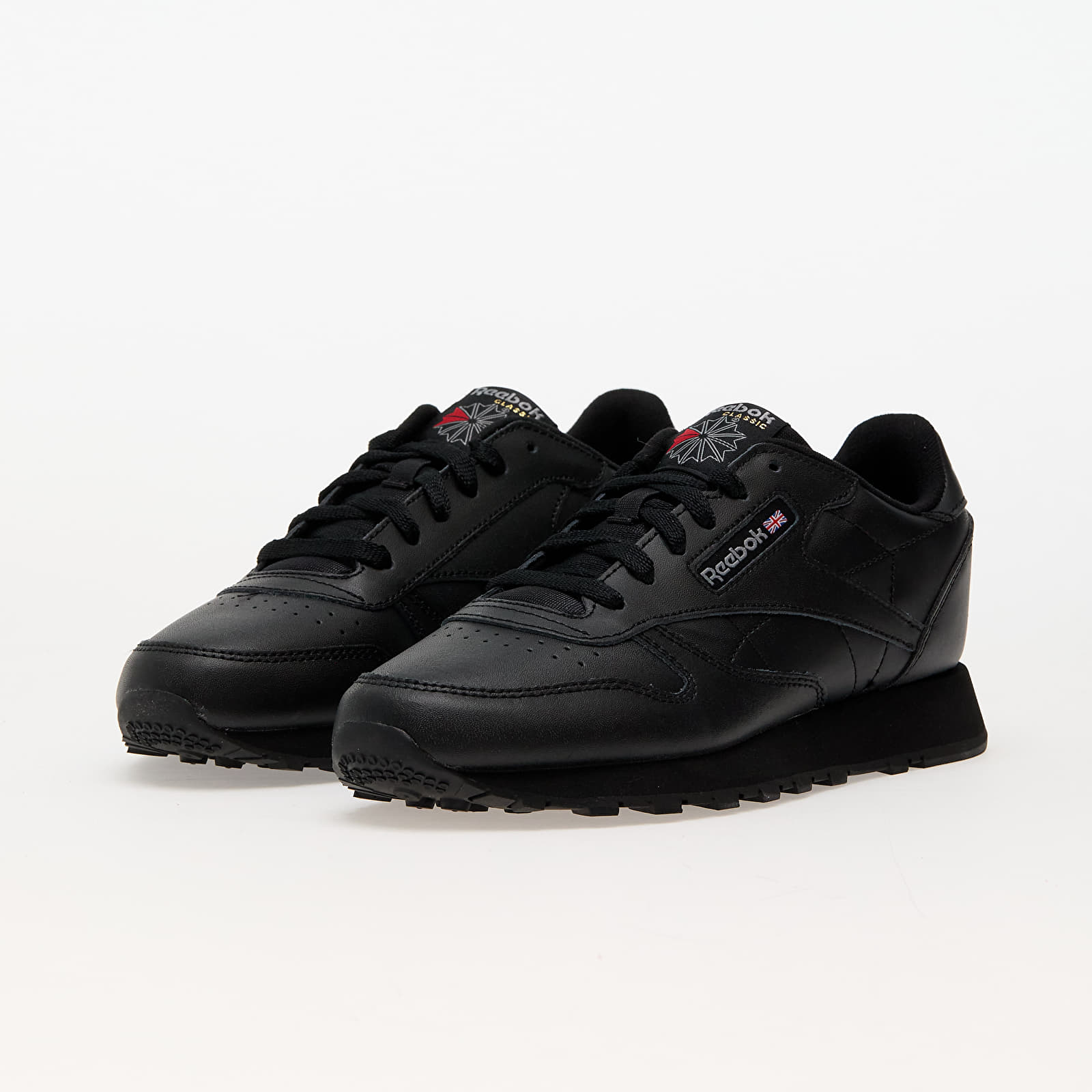 Big Kids' Reebok Classic Leather "Triple Black" (Unisex)