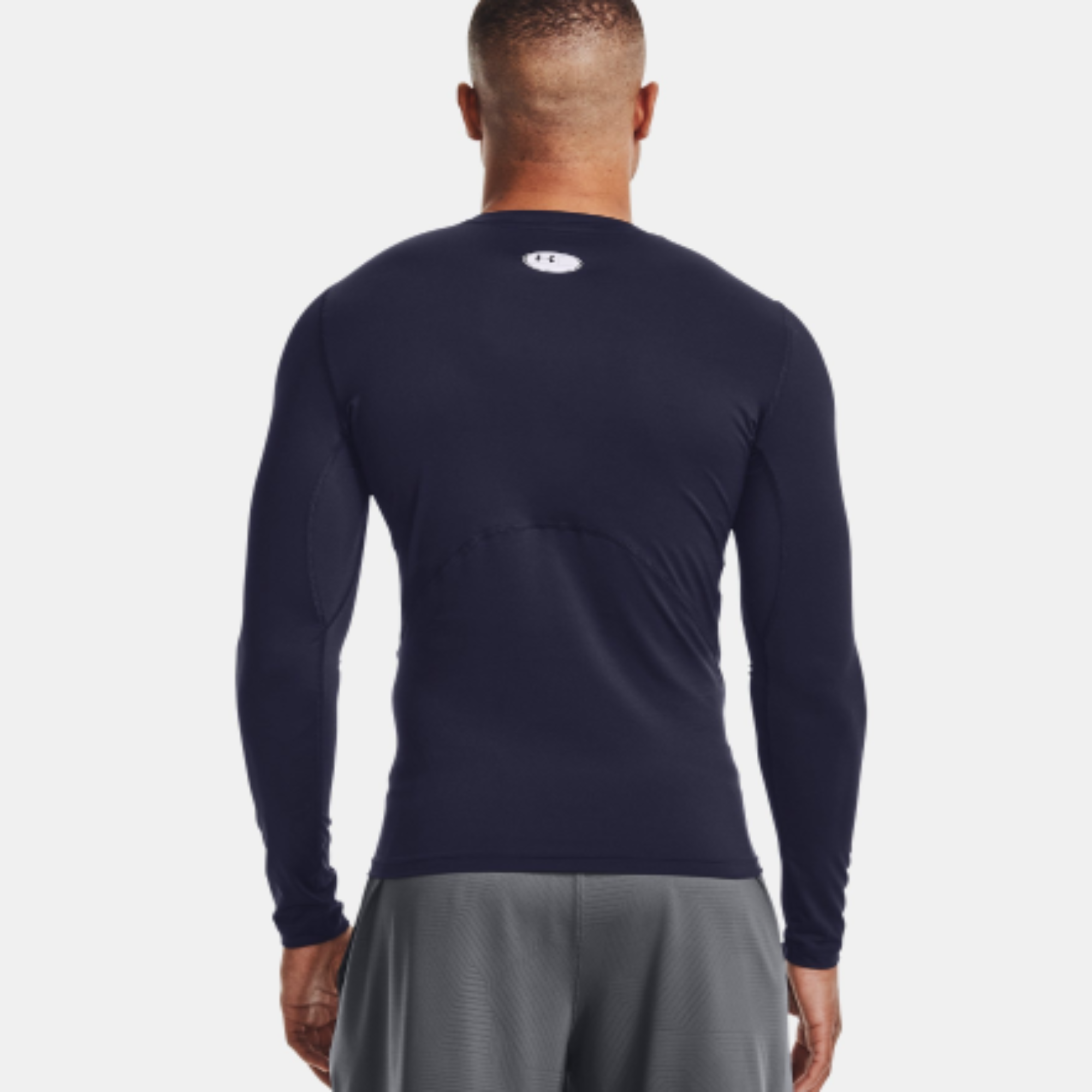 Men's Under Armour HeatGear® Long Sleeve "Midnight Navy/White"