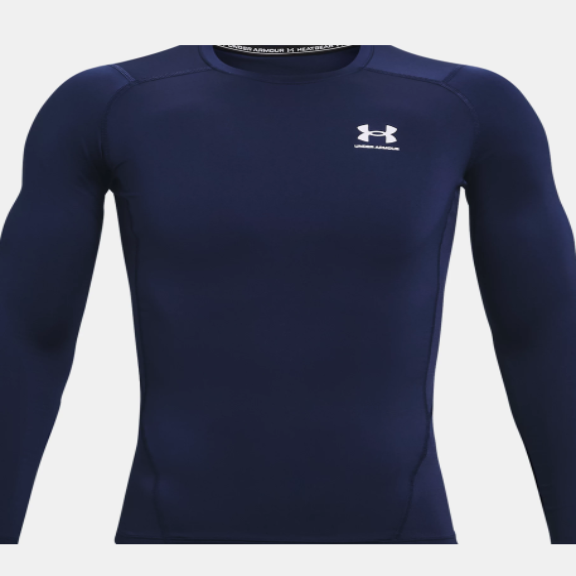 Men's Under Armour HeatGear® Long Sleeve "Midnight Navy/White"
