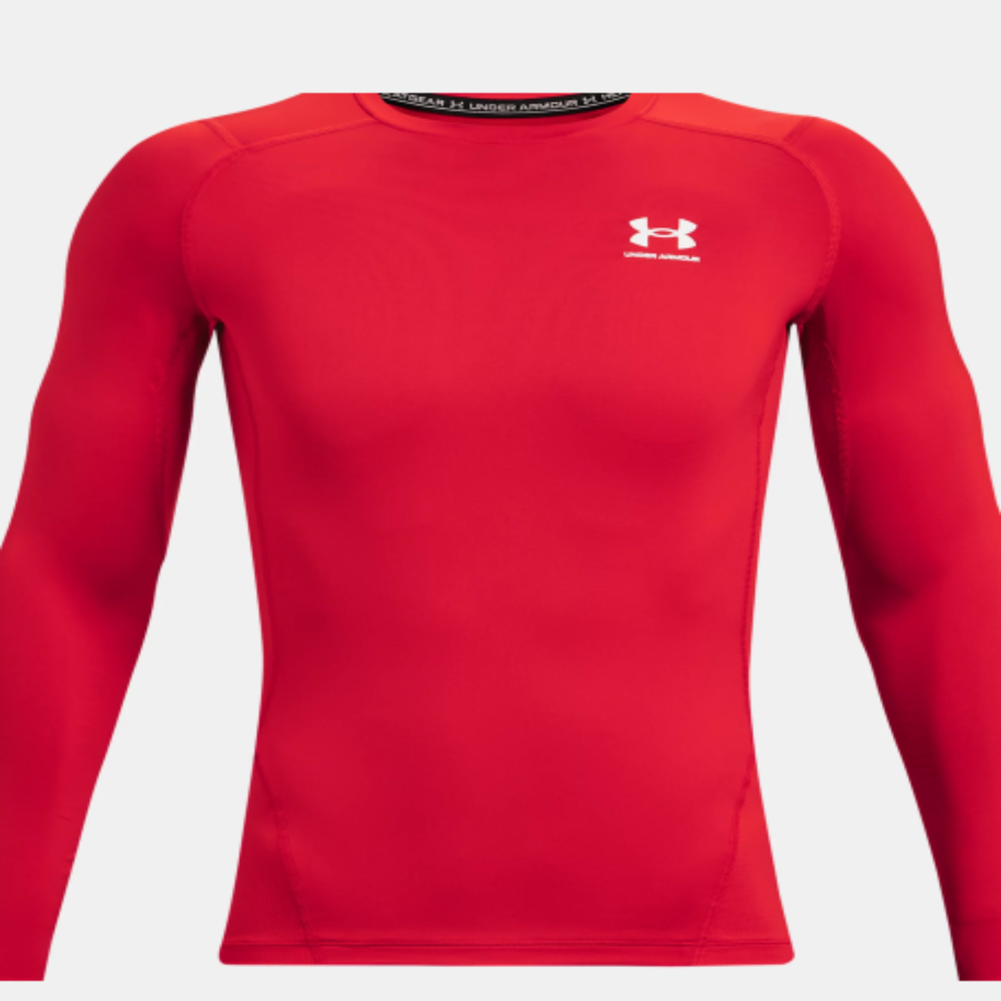 Men's Under Armour HeatGear® Long Sleeve "Red/White"