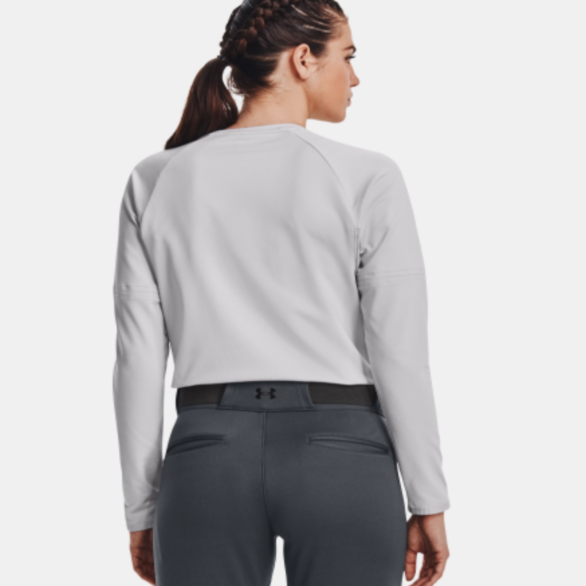 Women's Under Armour Utility Waffle Crew "Halo Gray"