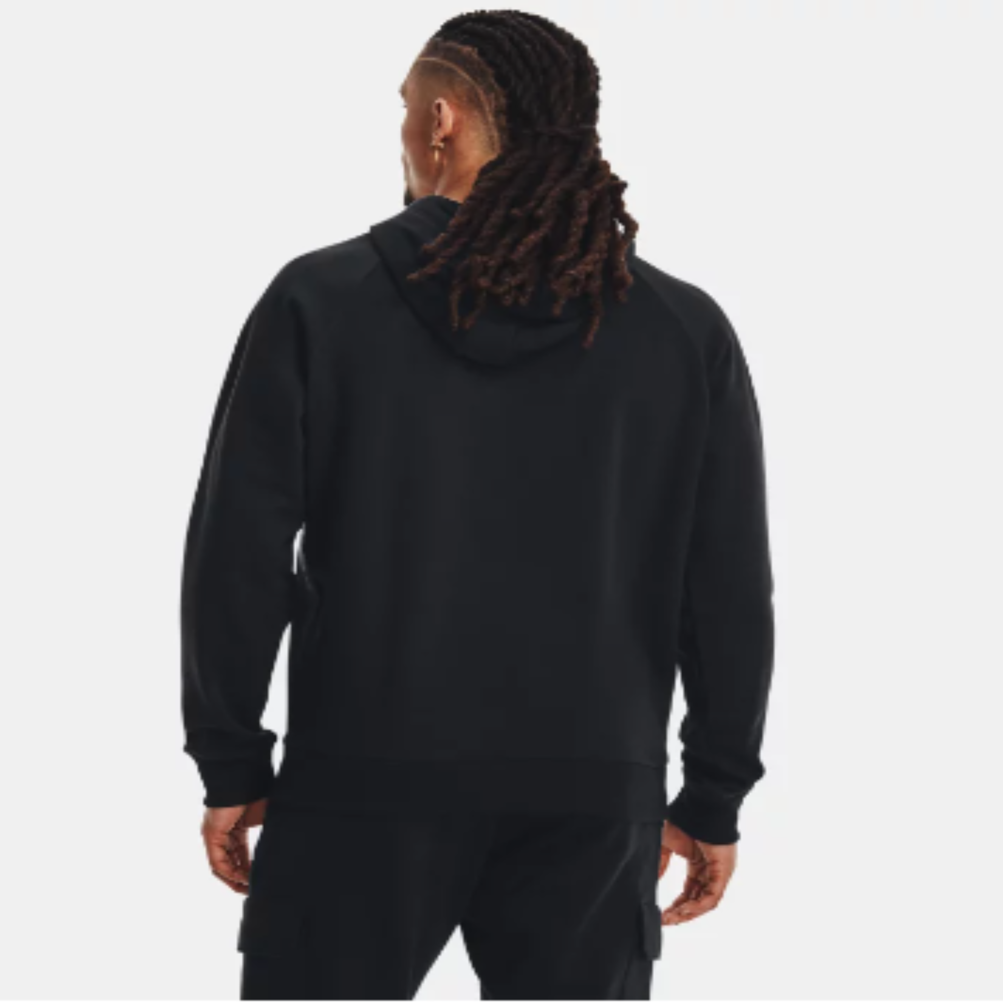 Men's Under Armour Rival Fleece Pullover Hoodie "Black/White"