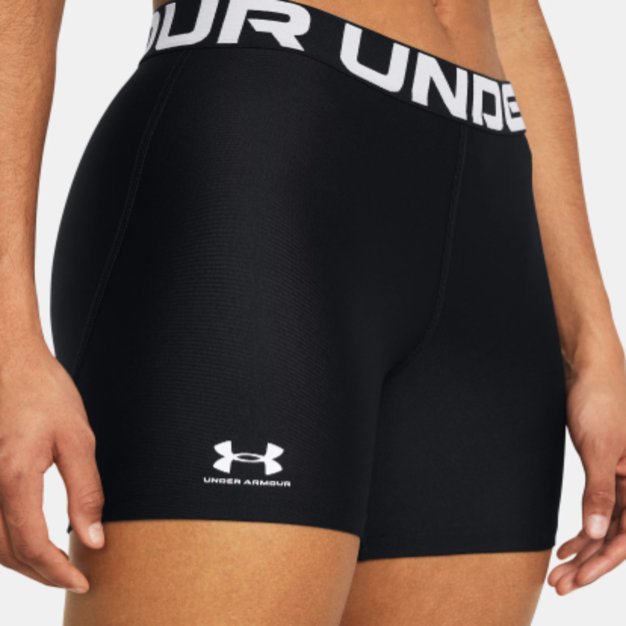 Women's Under Armour HeatGear® Middy Shorts (Black)