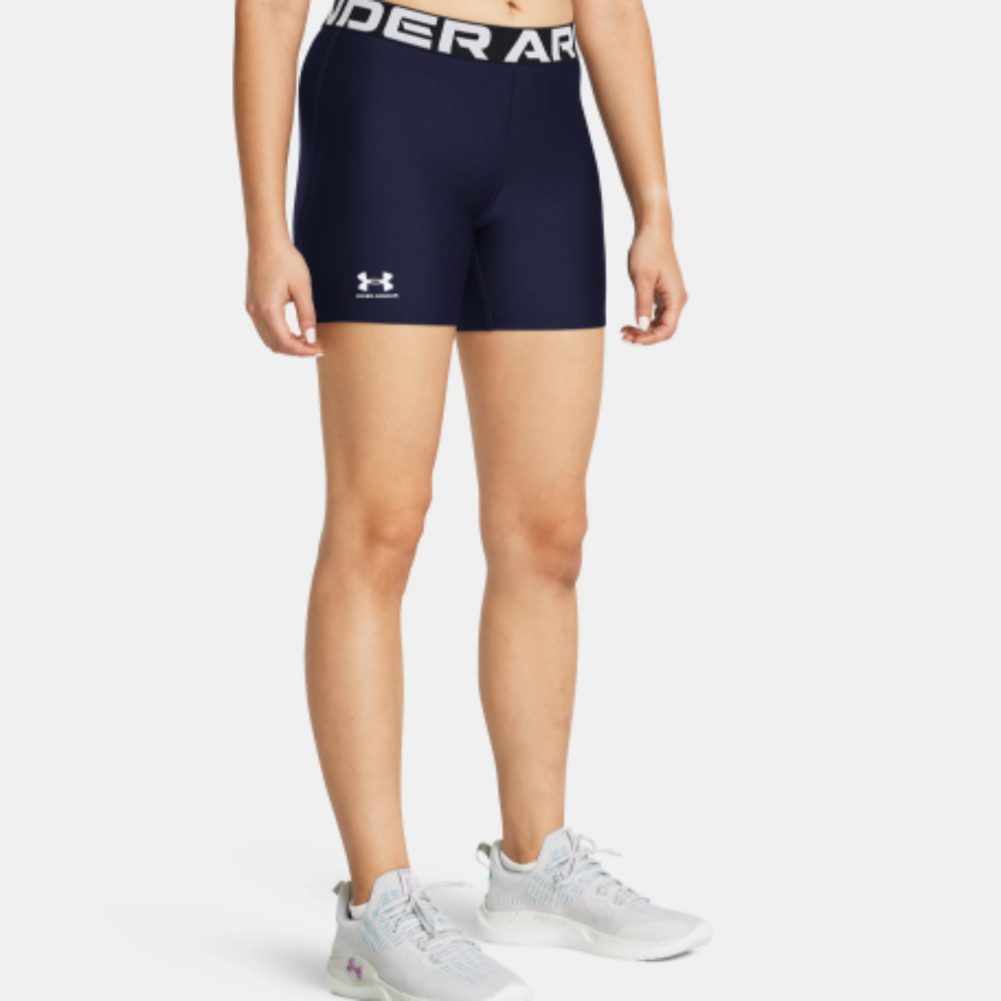 Women's Under Armour HeatGear® Middy Shorts (Midnight Navy)