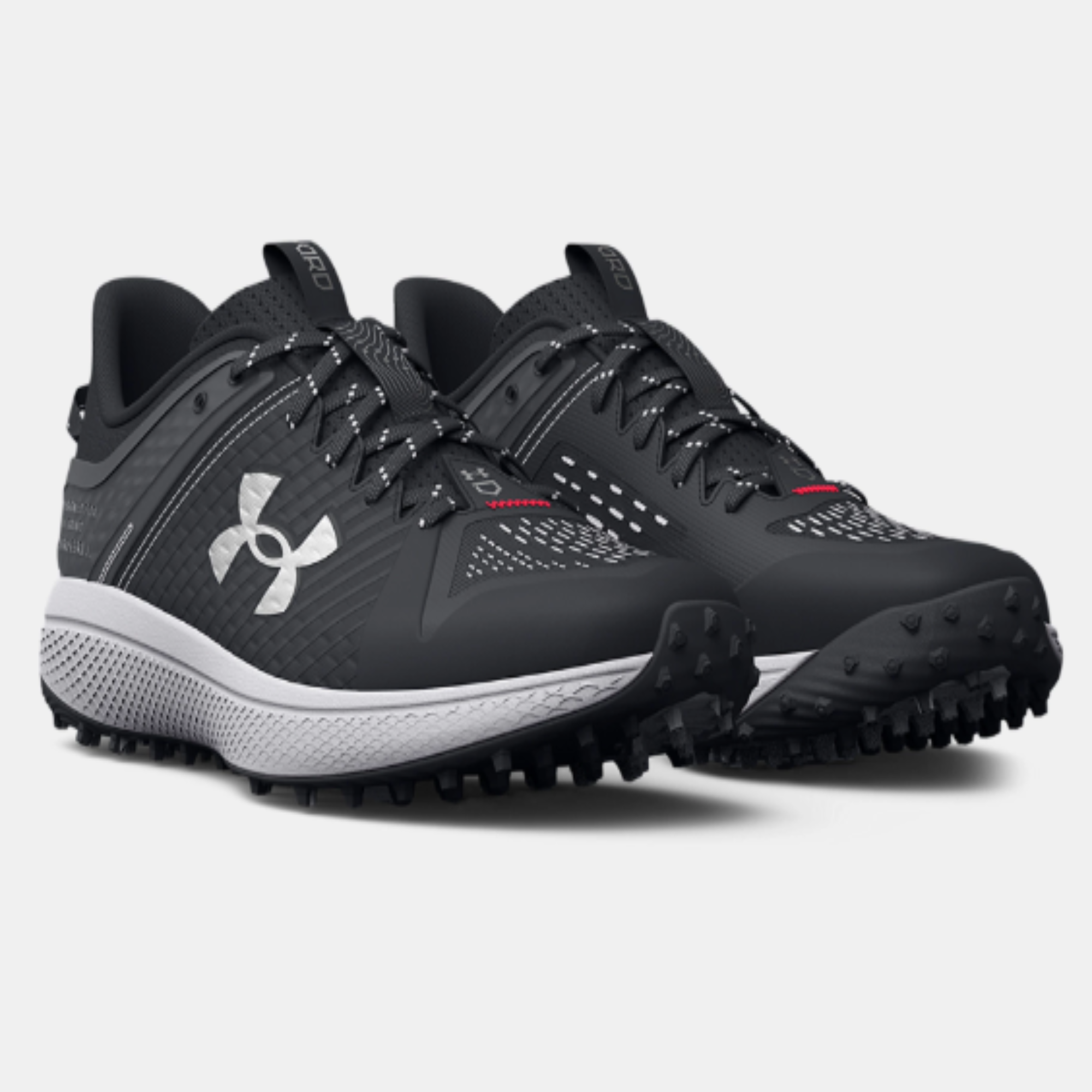 Men's Under Armour Yard Turf Baseball Cleats "Black White"