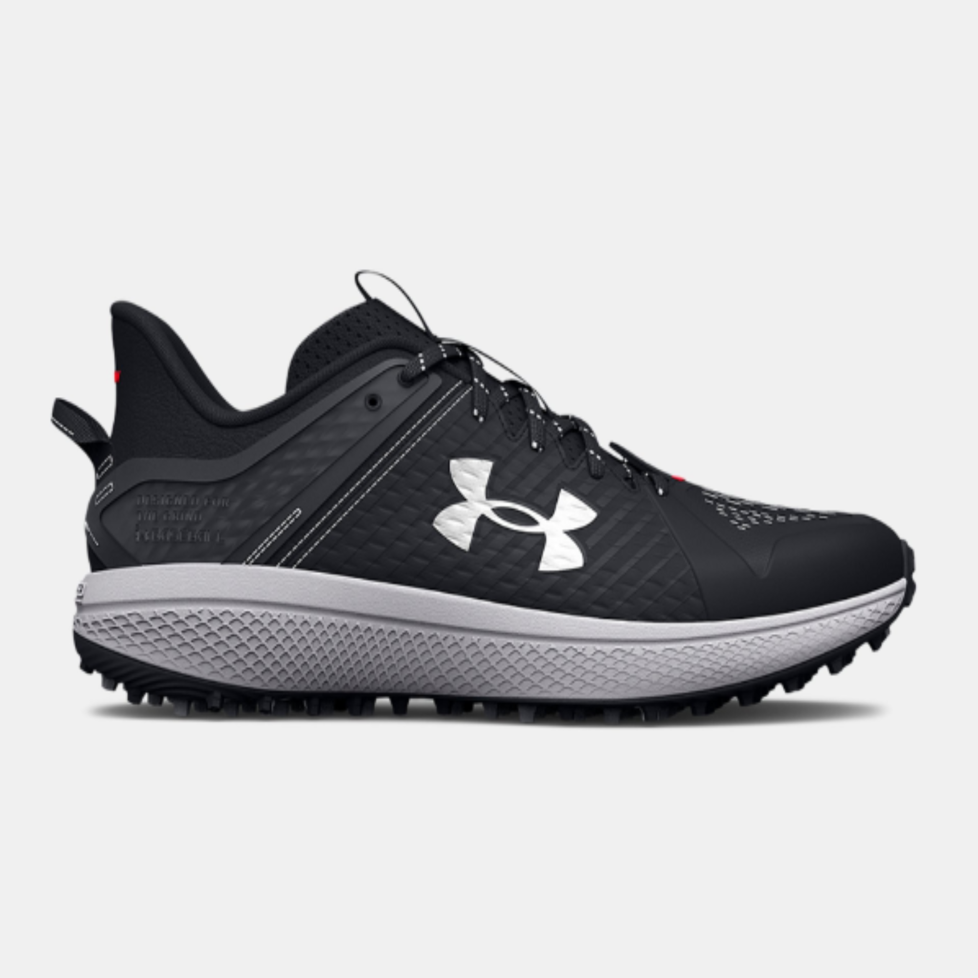 Men's Under Armour Yard Turf Baseball Cleats "Black White"