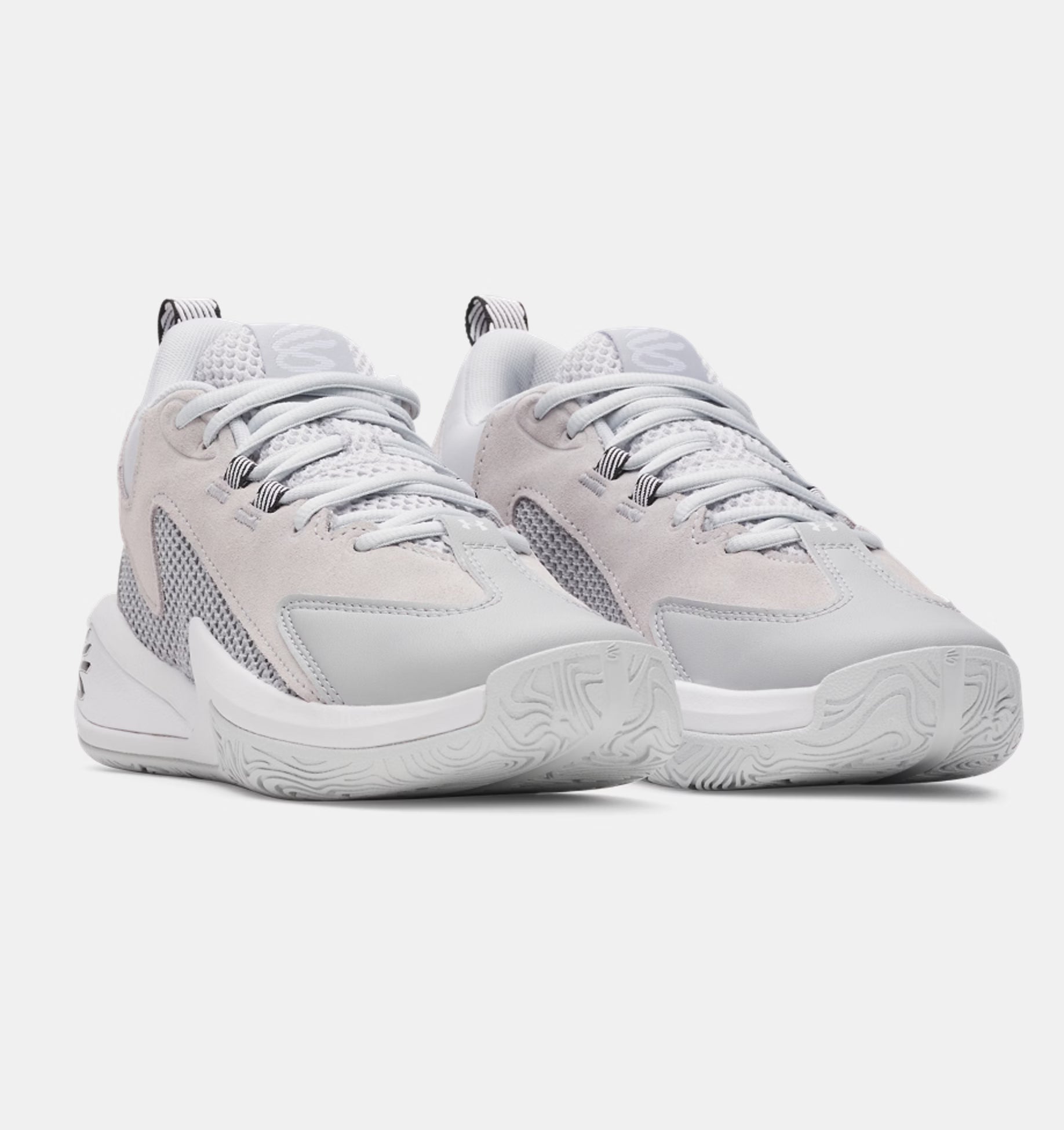 Big Kids' Under Armour Curry 3Z 25 Suede "Halo Grey"