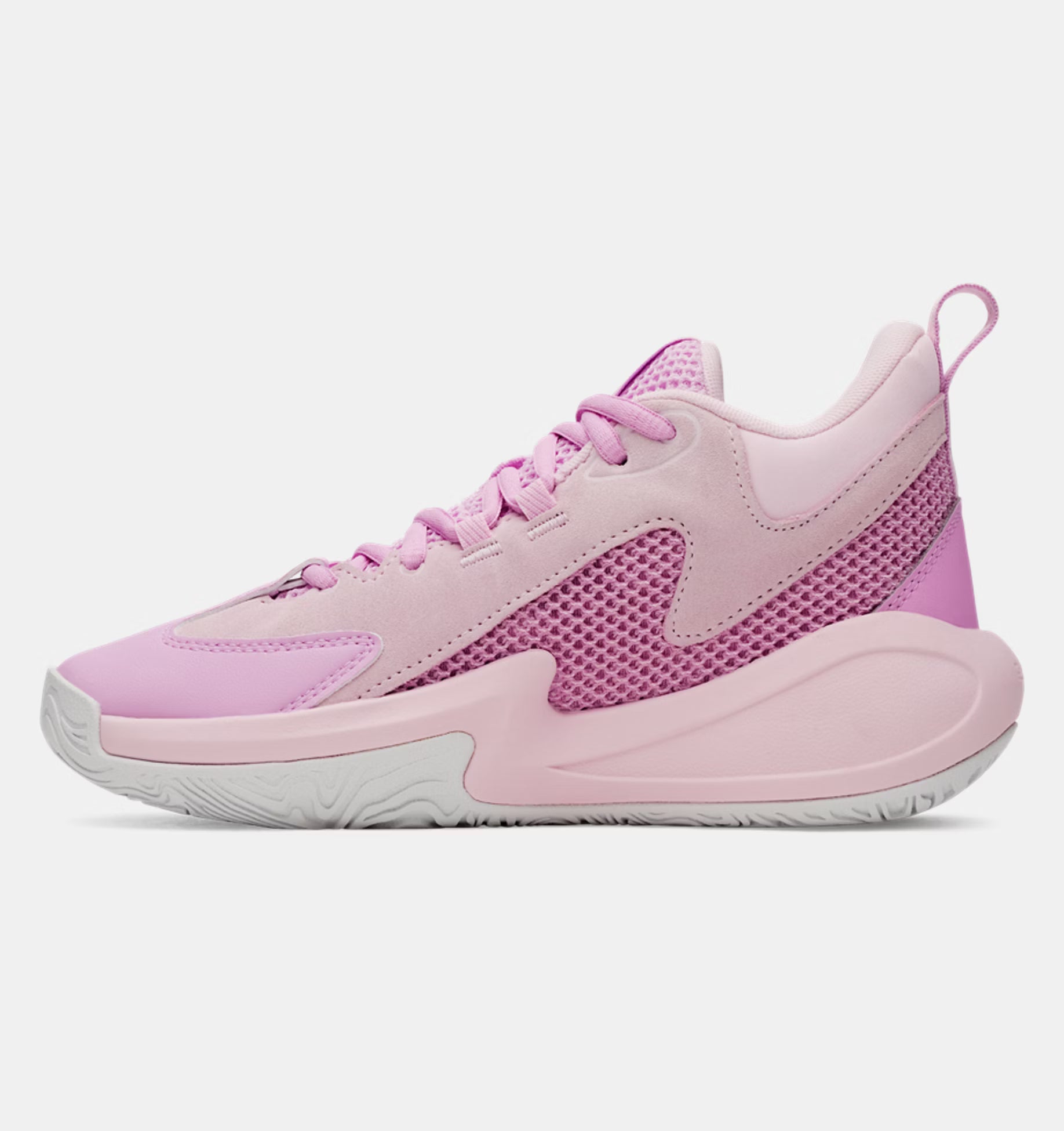 Big Kids' Under Armour Curry 3Z 25 Suede "Pink Dusk" (Unisex)