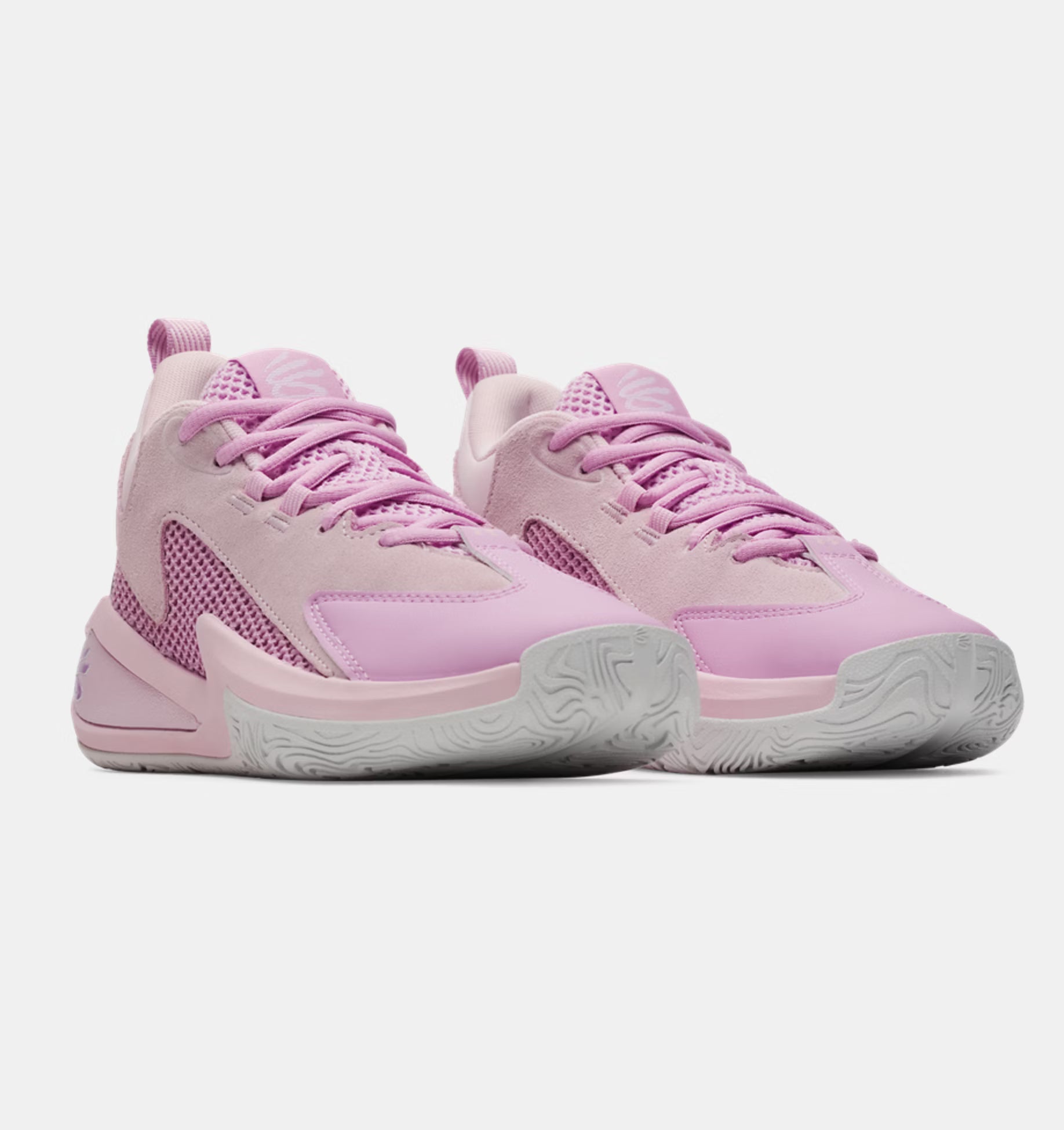 Big Kids' Under Armour Curry 3Z 25 Suede "Pink Dusk" (Unisex)