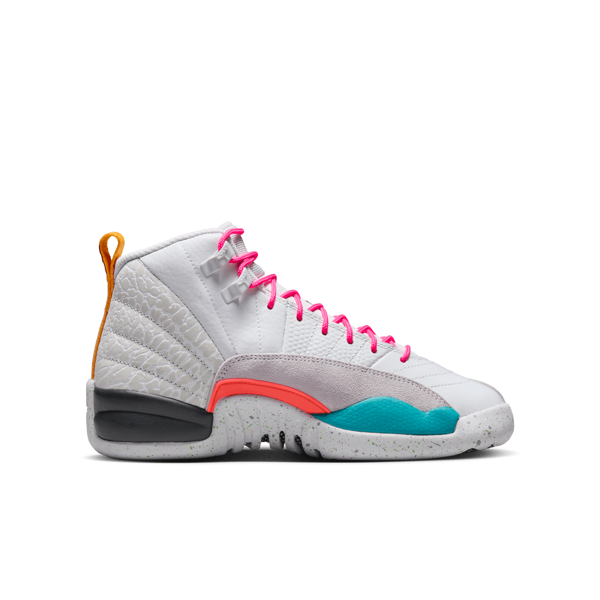 Big Kids' Air Jordan 12 Retro "White Vapor Green"