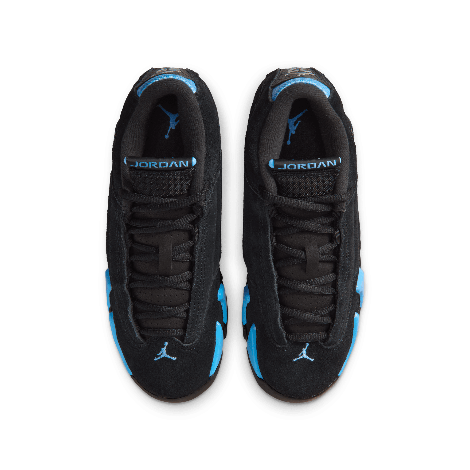 Big Kids' Air Jordan 14 Retro "Black University Blue" (Unisex)