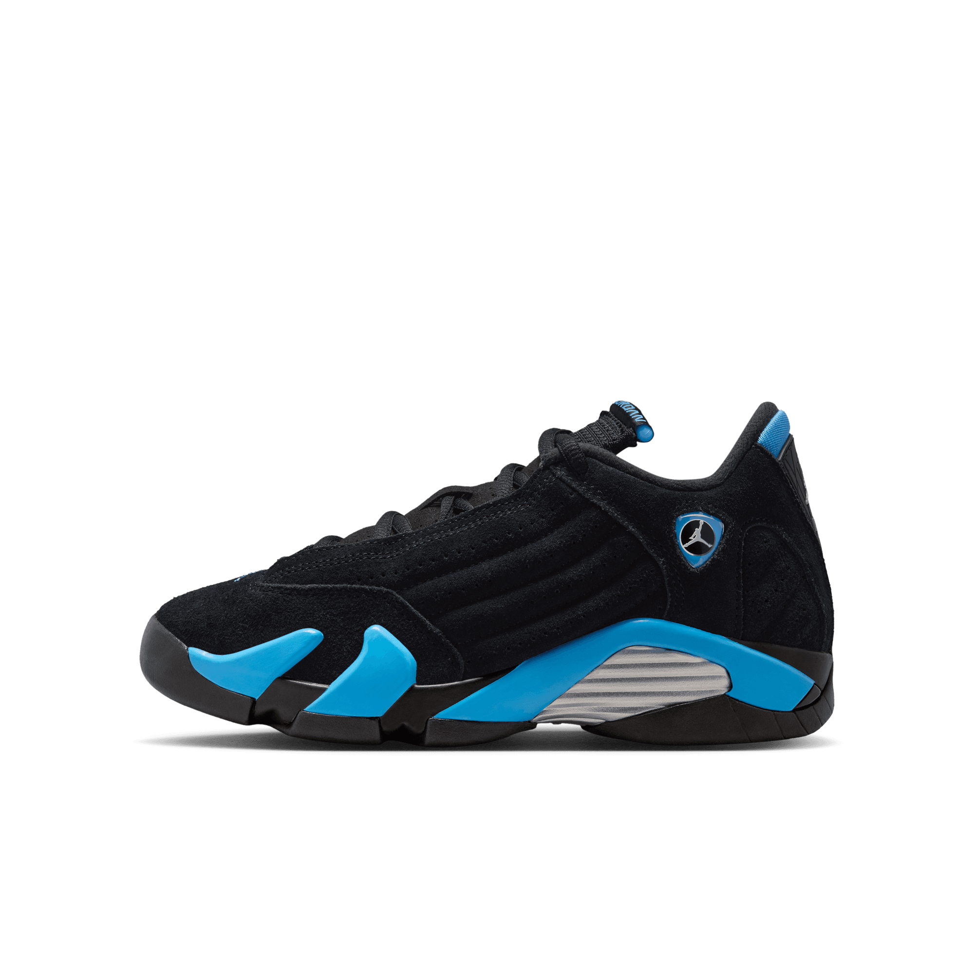 Big Kids' Air Jordan 14 Retro "Black University Blue" (Unisex)