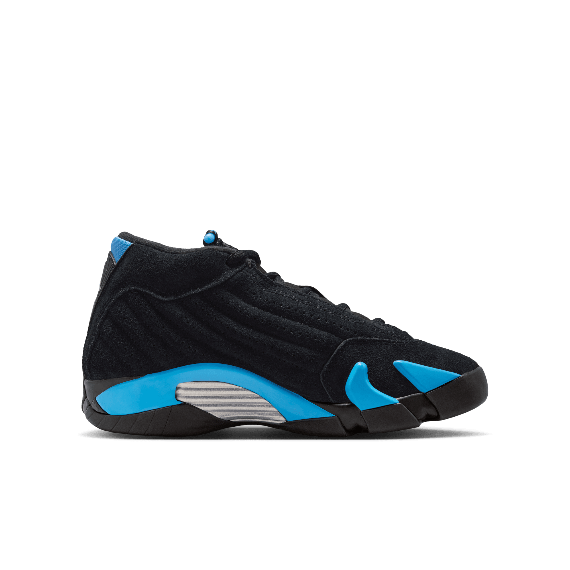 Big Kids' Air Jordan 14 Retro "Black University Blue" (Unisex)