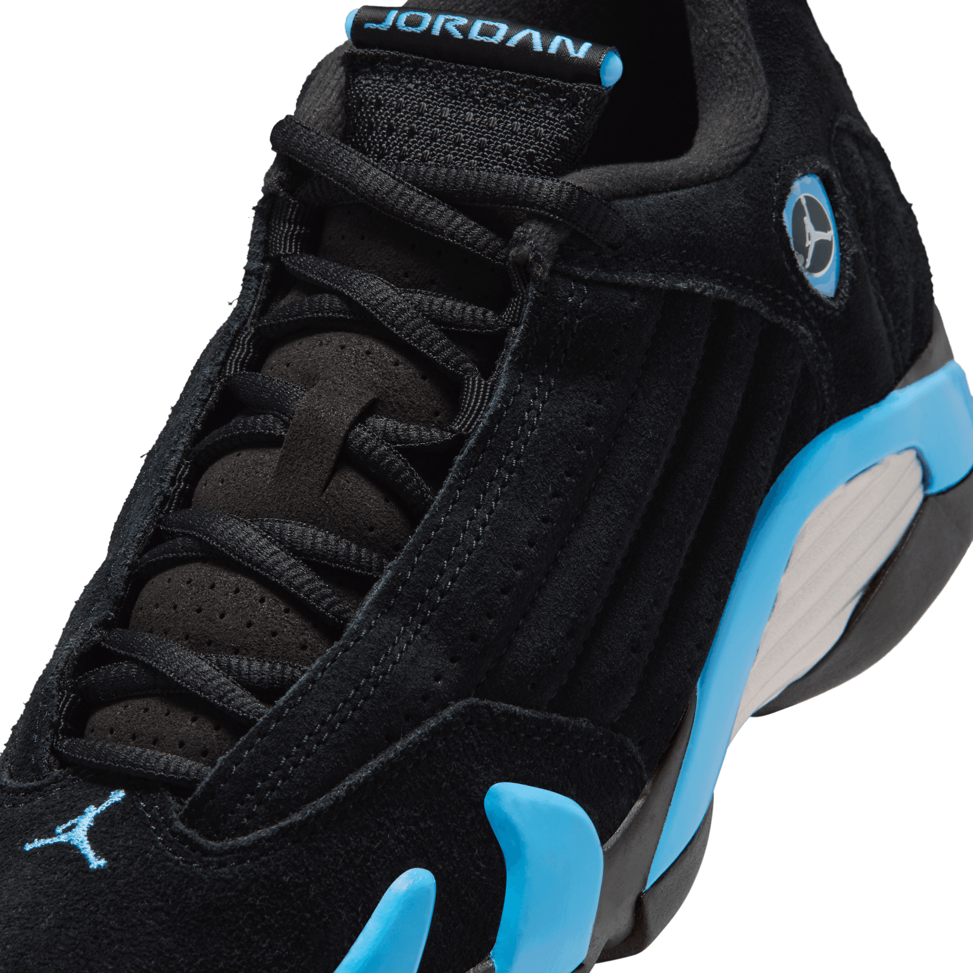 Big Kids' Air Jordan 14 Retro "Black University Blue" (Unisex)