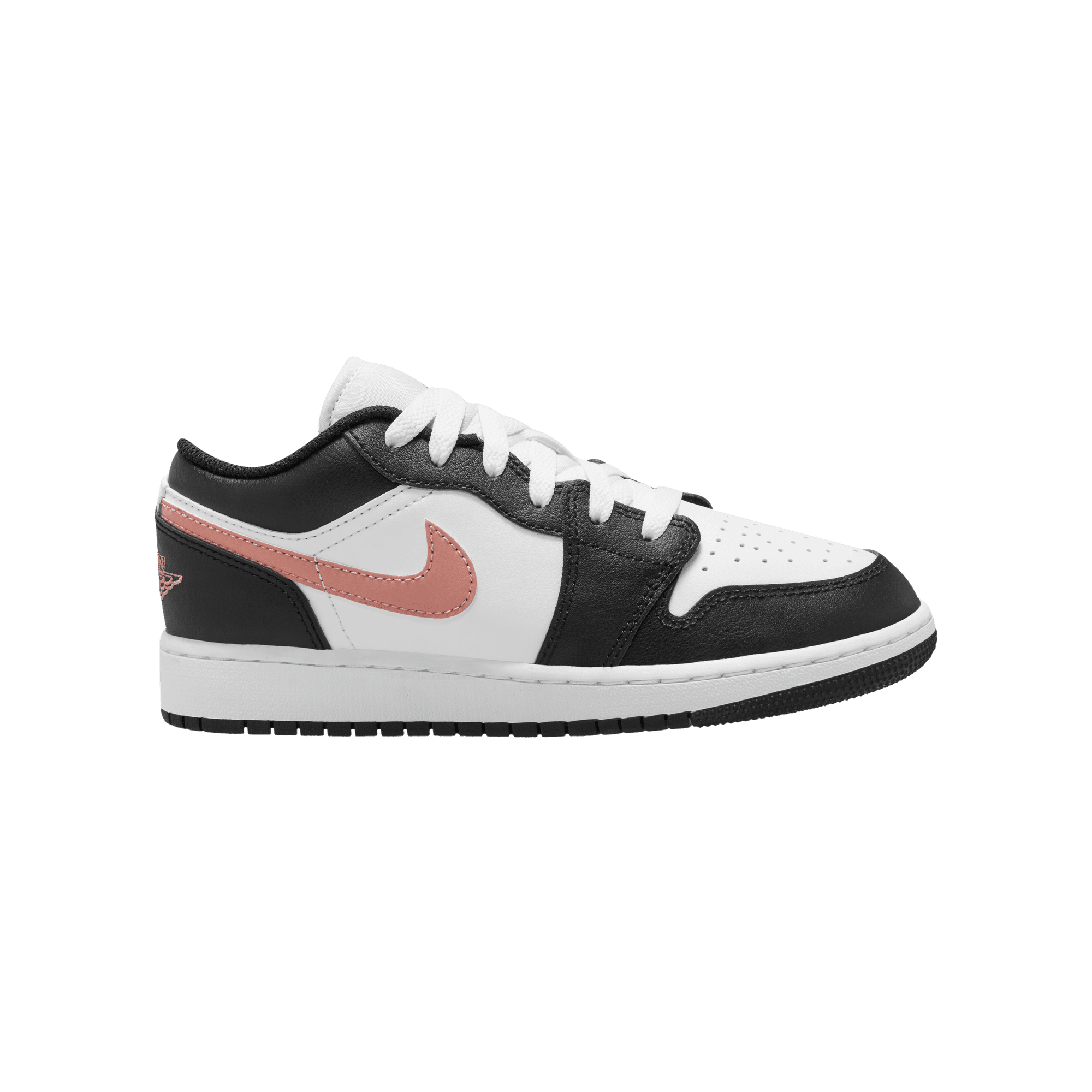 Big Kids' Air Jordan 1 Low "Black Rust Pink"