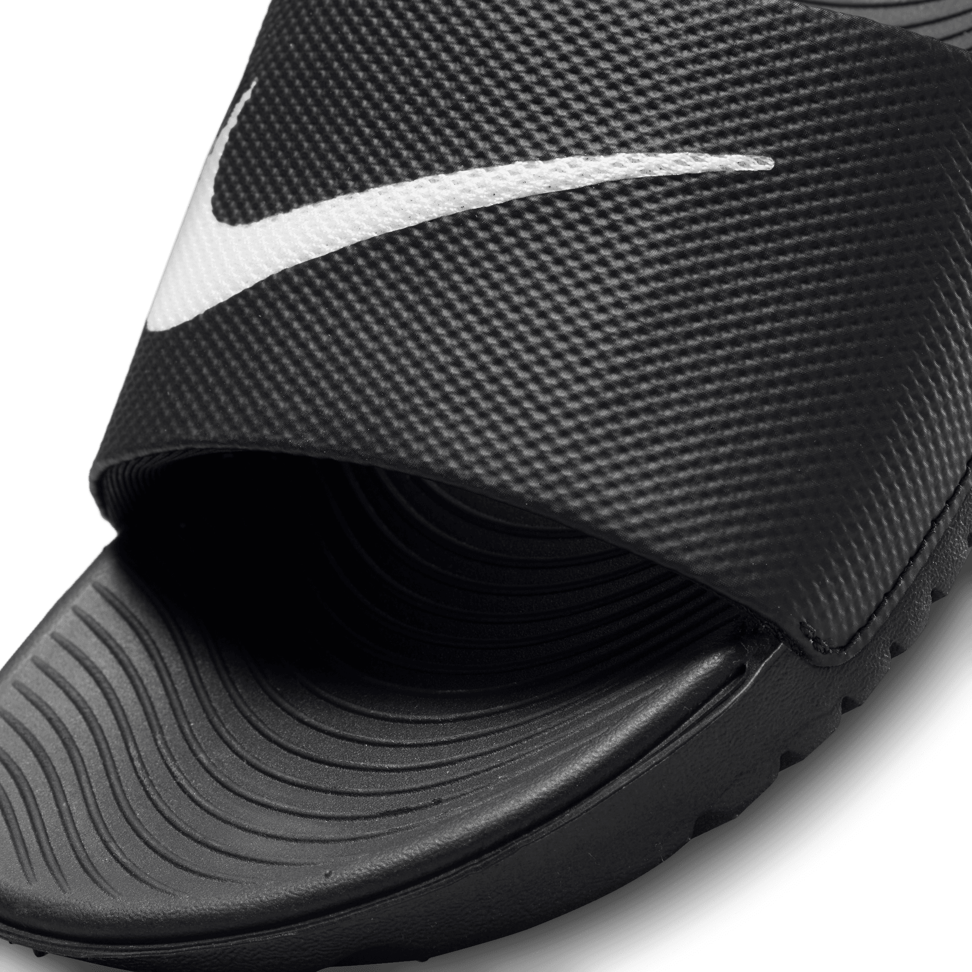 Boy's Nike Kawa Slides "Black"