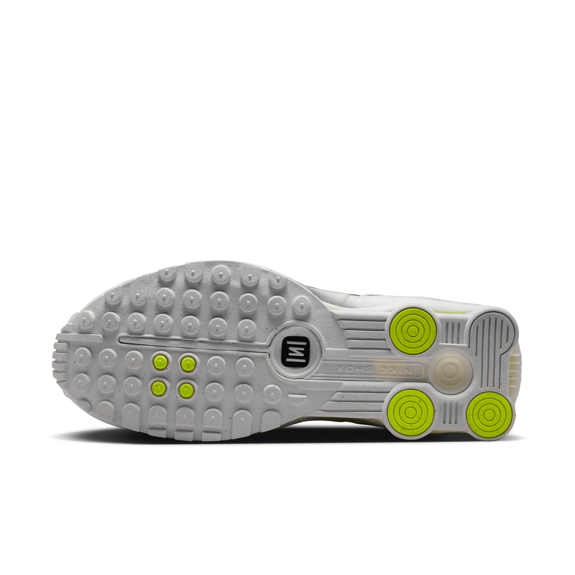 Women's Nike Shox R4 "White Metallic Silver Volt"