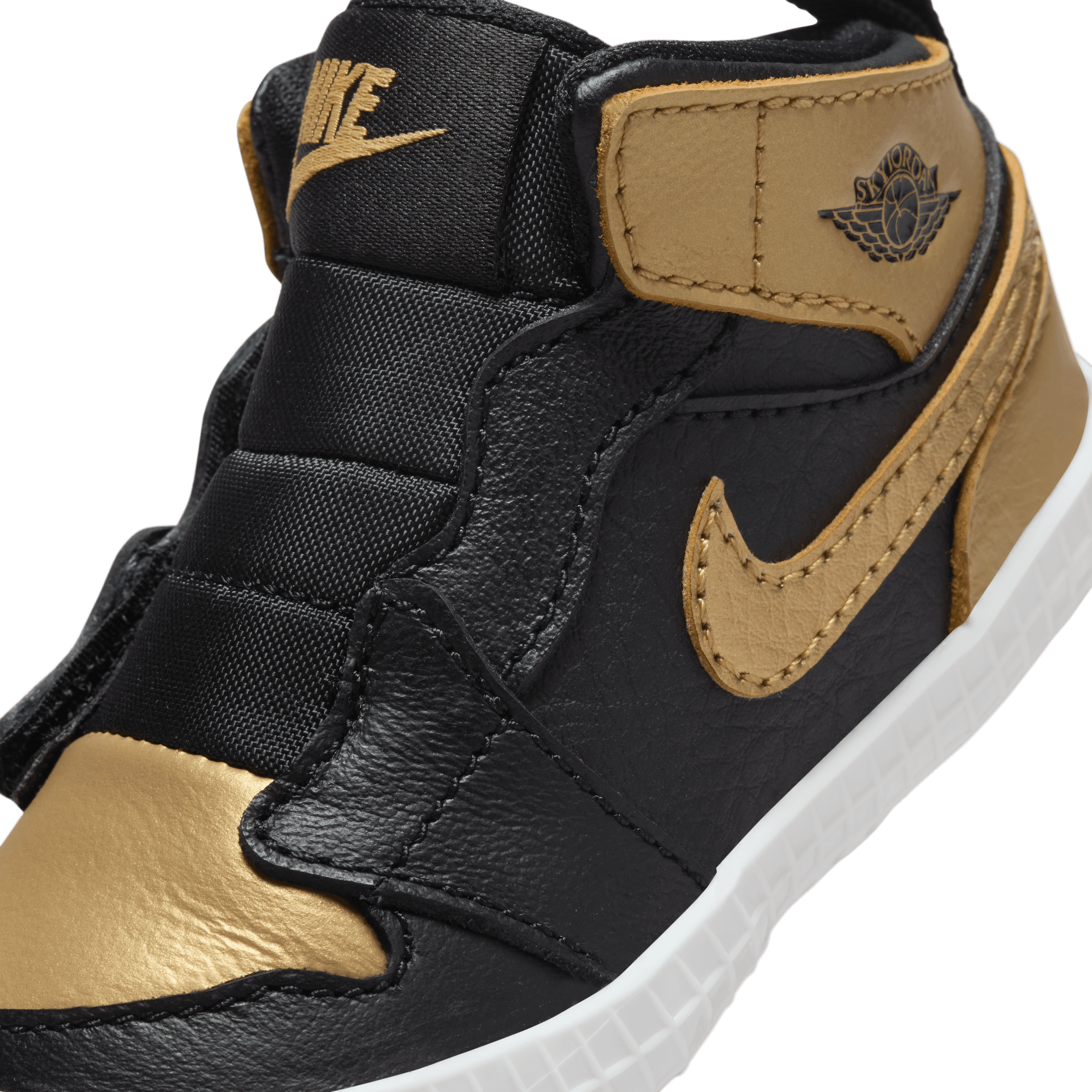 Baby/Toddler Jordan 1 Baby Crib Bootie "Metallic Gold "