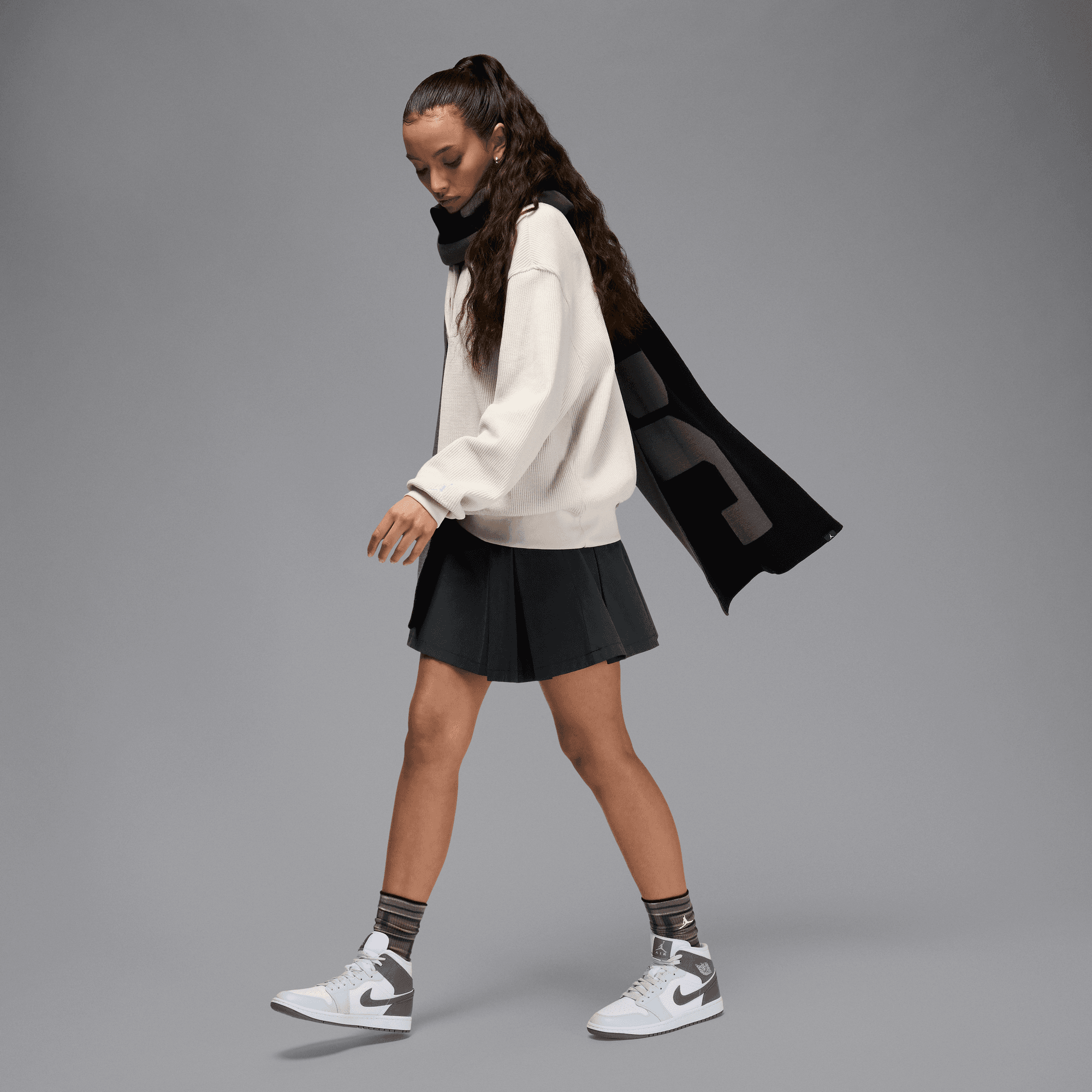 Women's Air Jordan 1 Mid "White Smoke Grey"