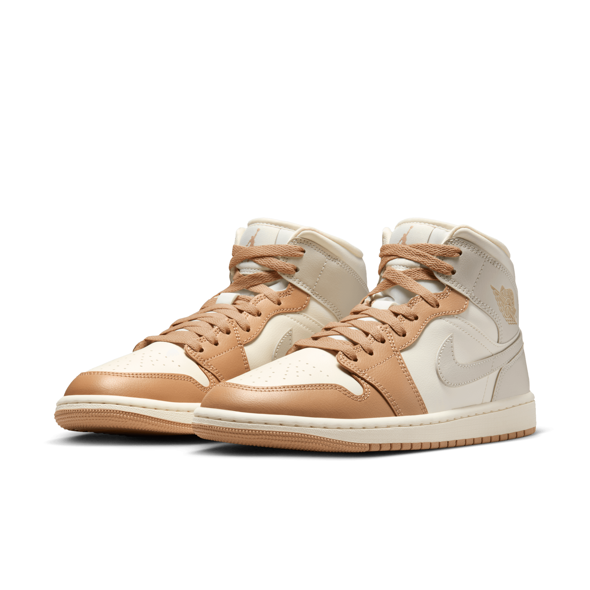 Women's Air Jordan 1 Mid "Tan Toe"