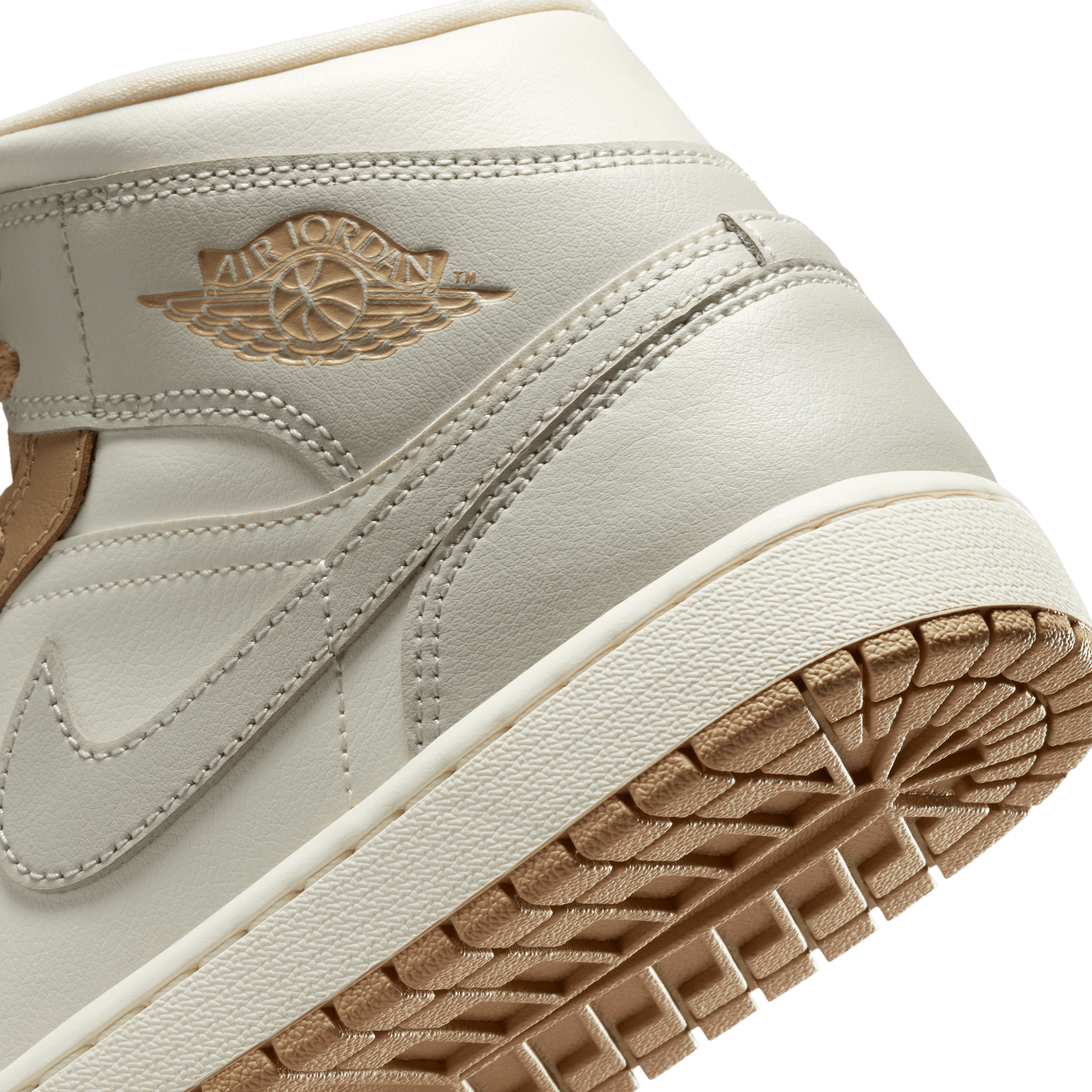 Women's Air Jordan 1 Mid "Tan Toe"