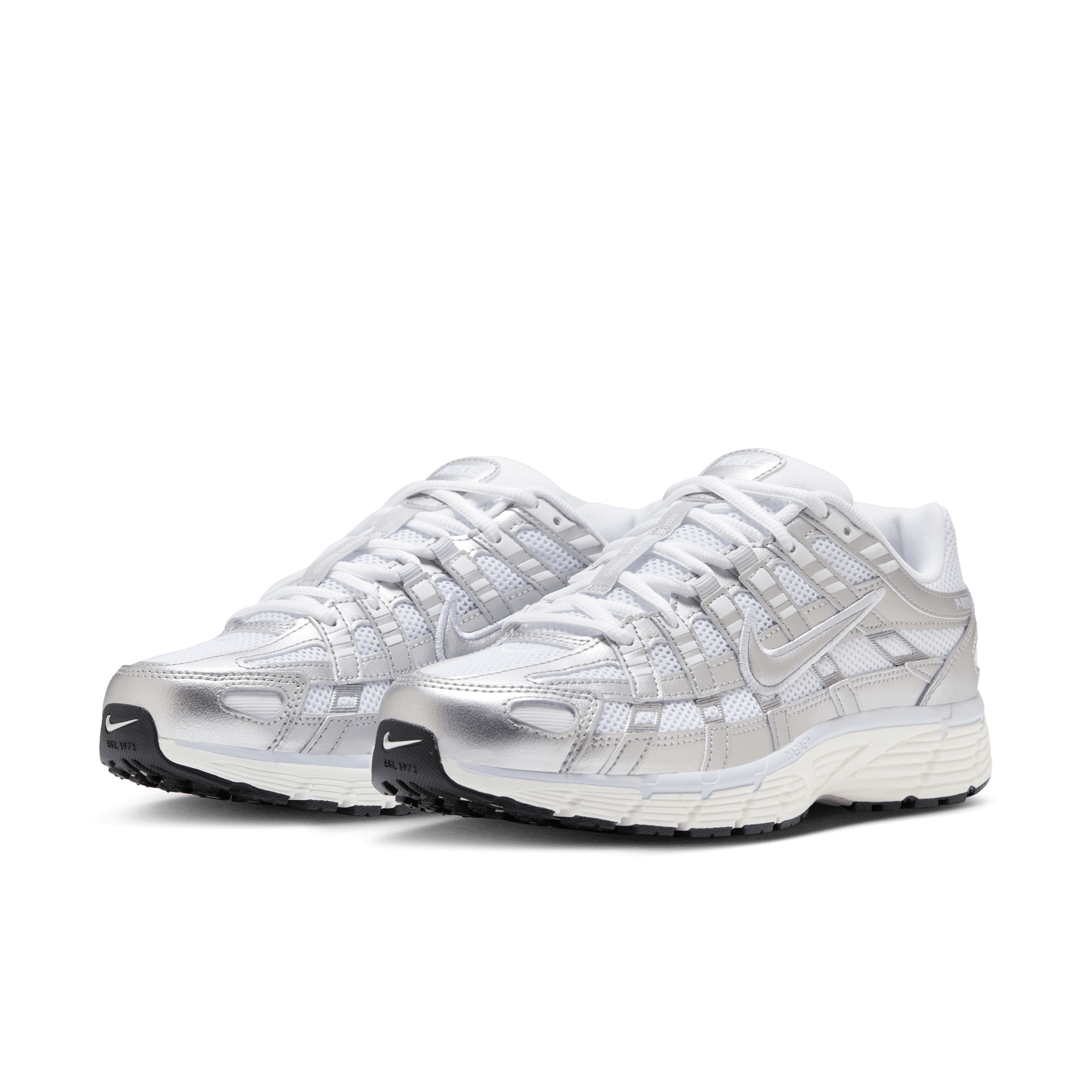 Women's Nike P-6000 "White Metallic Silver"