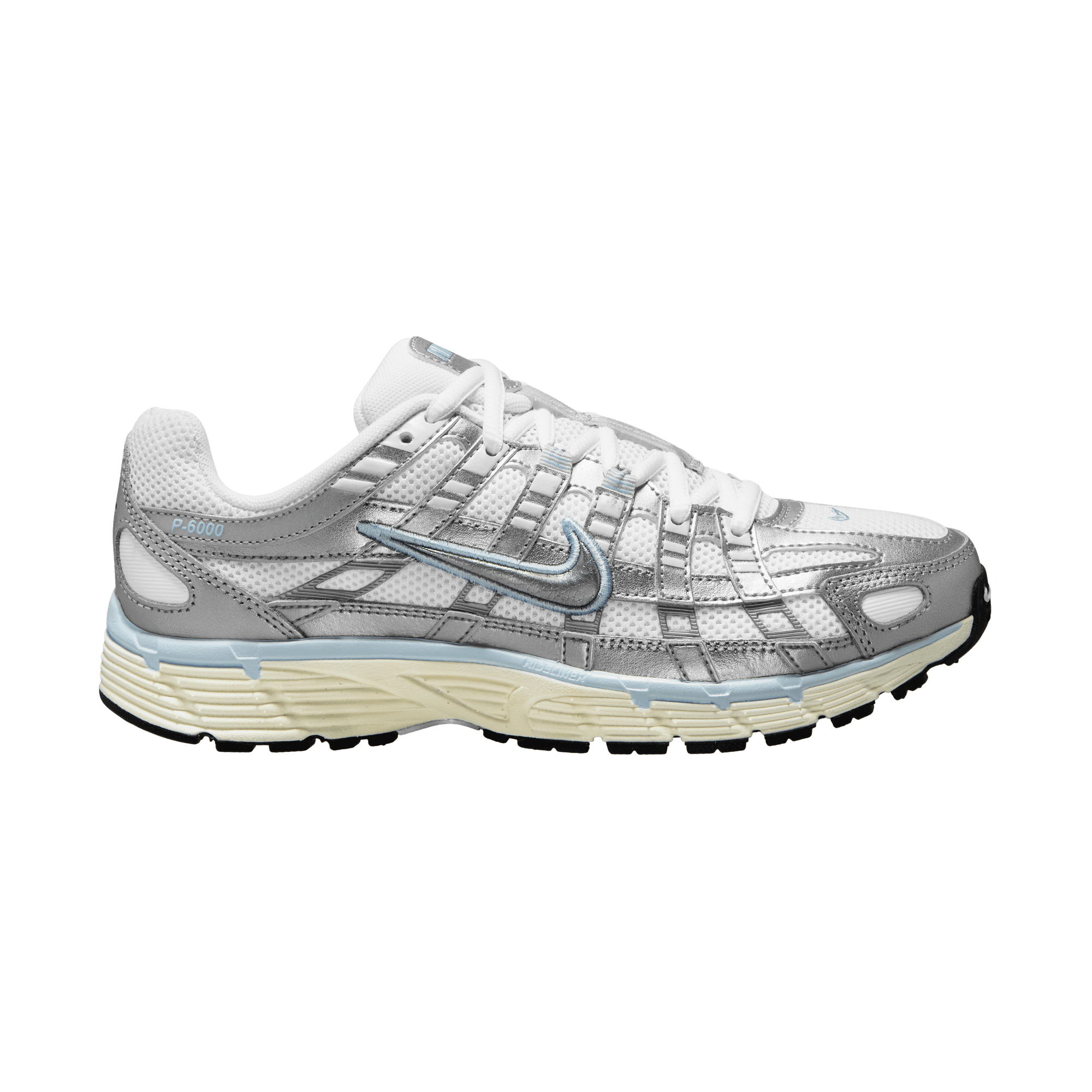 Women's Nike P-6000 "White Metallic Silver"