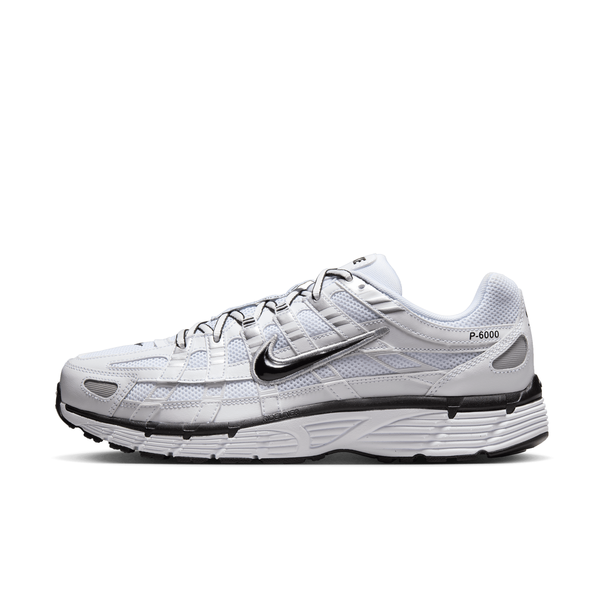 Men's Nike P-6000 "White Metallic Silver Black"