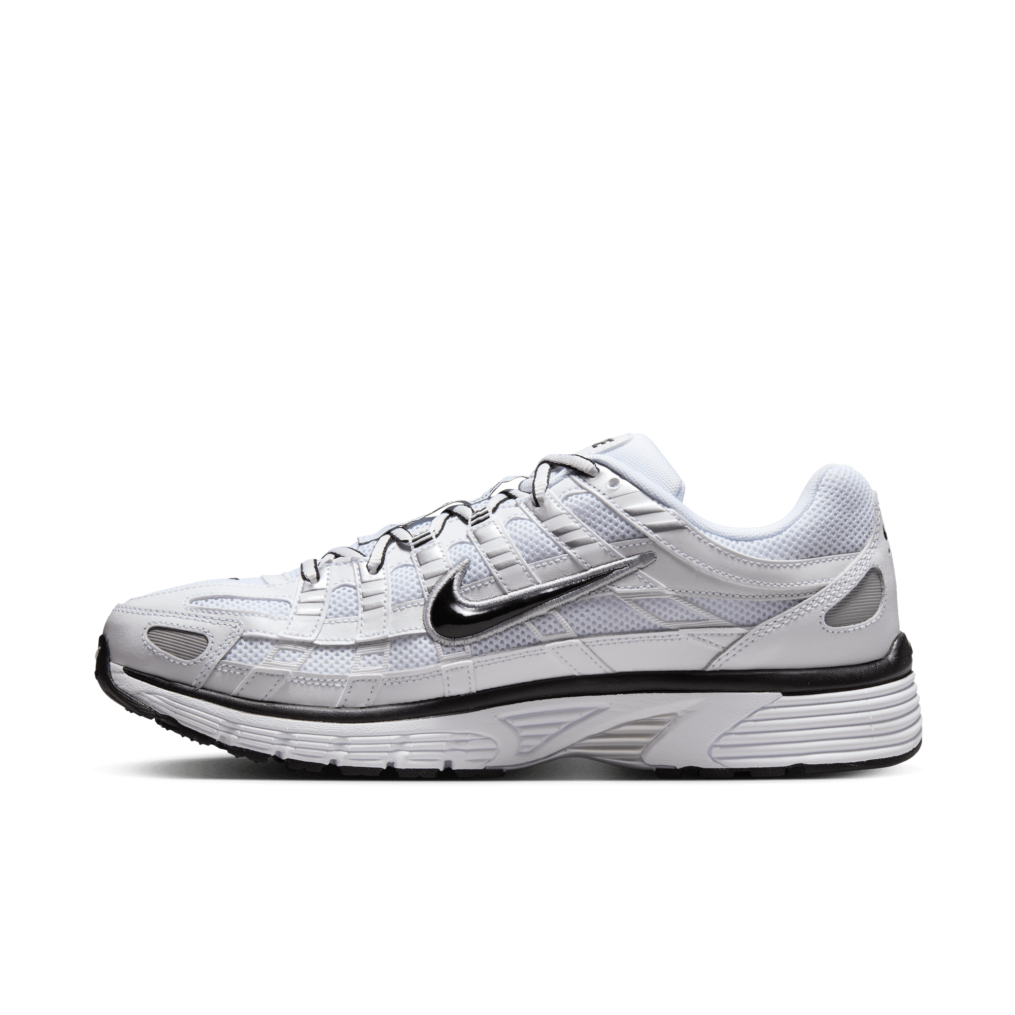Men's Nike P-6000 "White Metallic Silver Black"