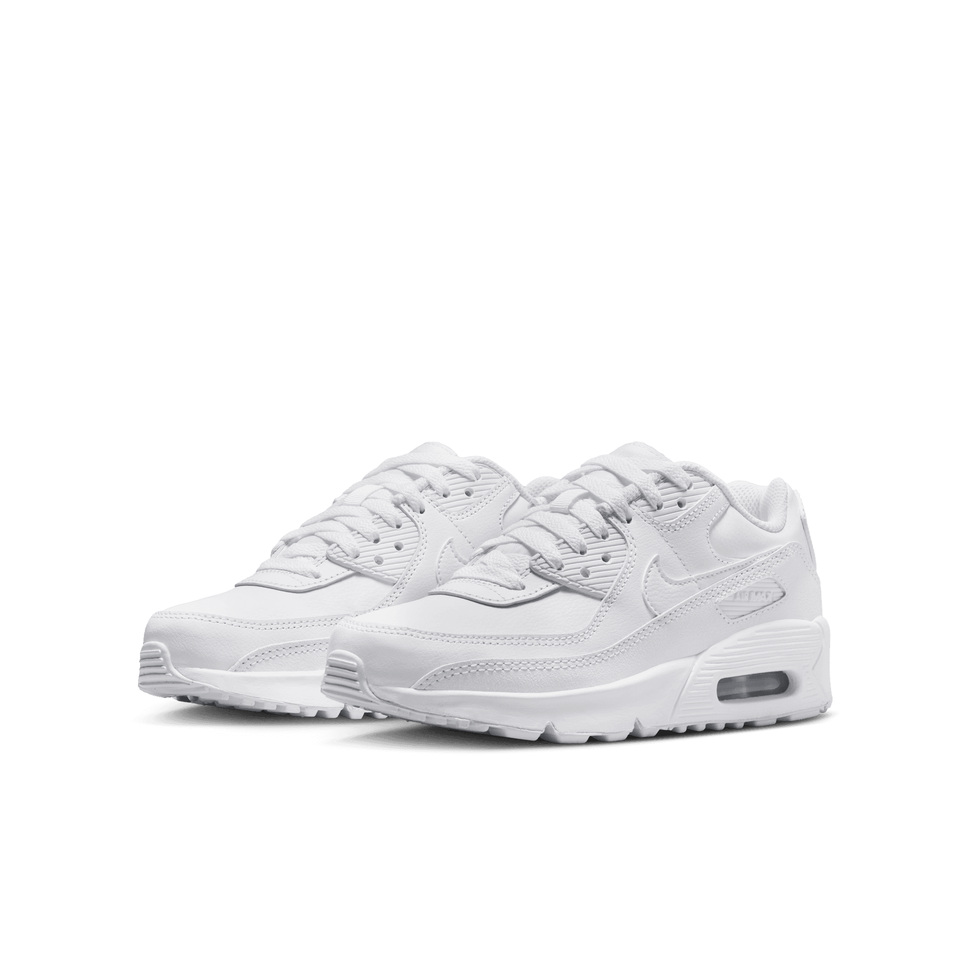 Big Kids’ Nike Air Max 90 LTR "White Metallic Silver"