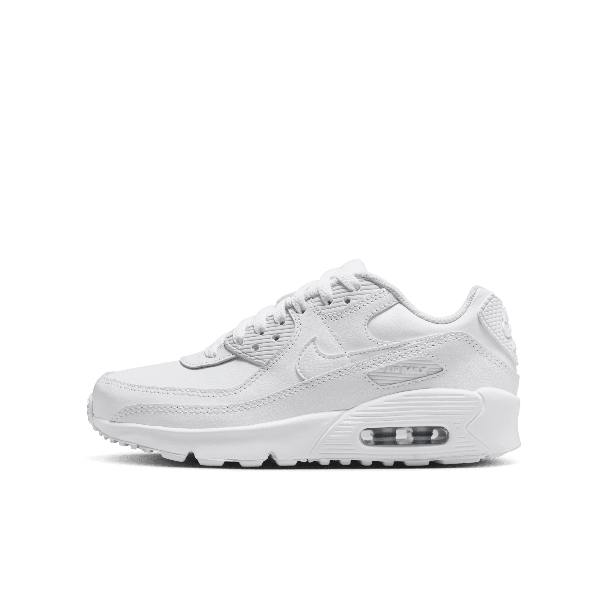 Big Kids’ Nike Air Max 90 LTR "White Metallic Silver"