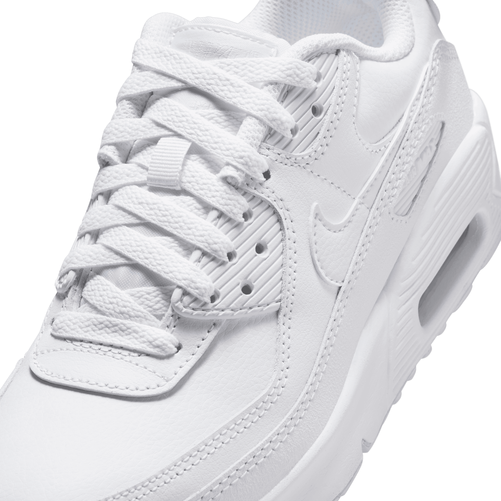 Big Kids’ Nike Air Max 90 LTR "White Metallic Silver"
