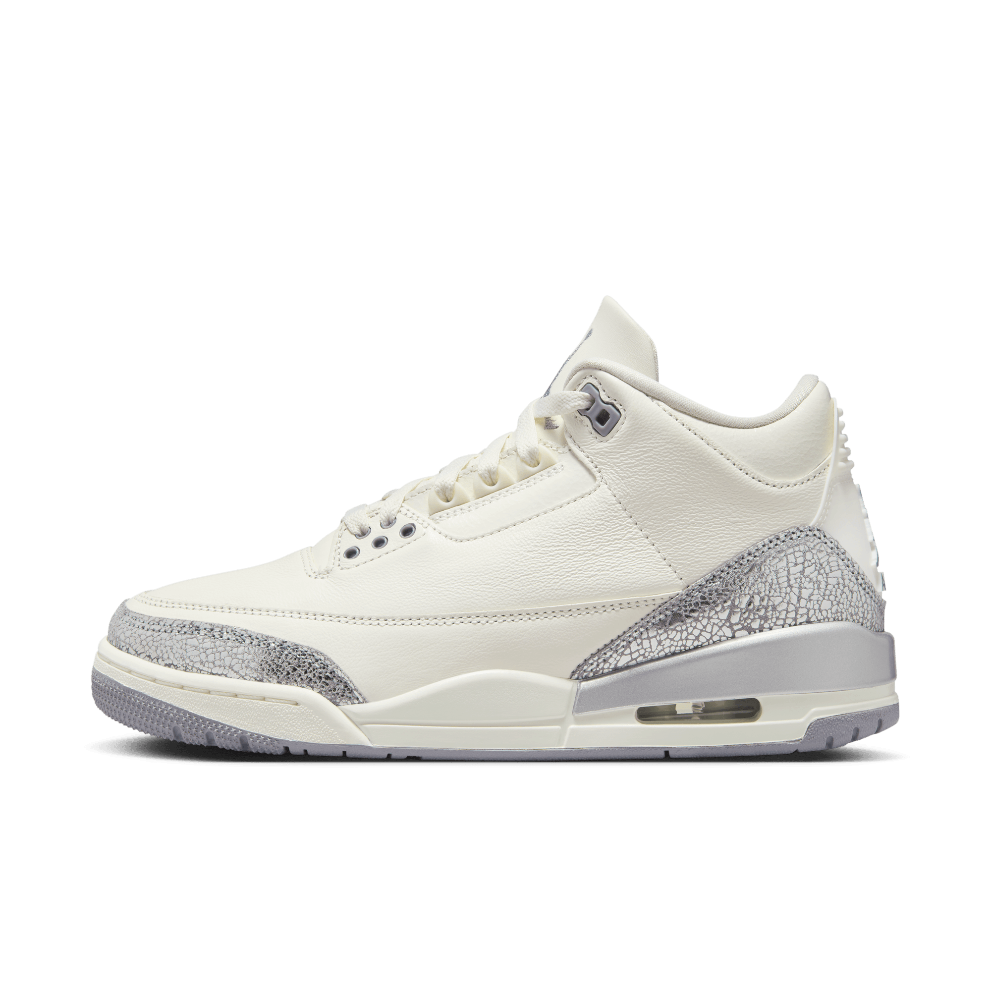 Women's Air Jordan 3 Retro "Sail Metallic Silver"