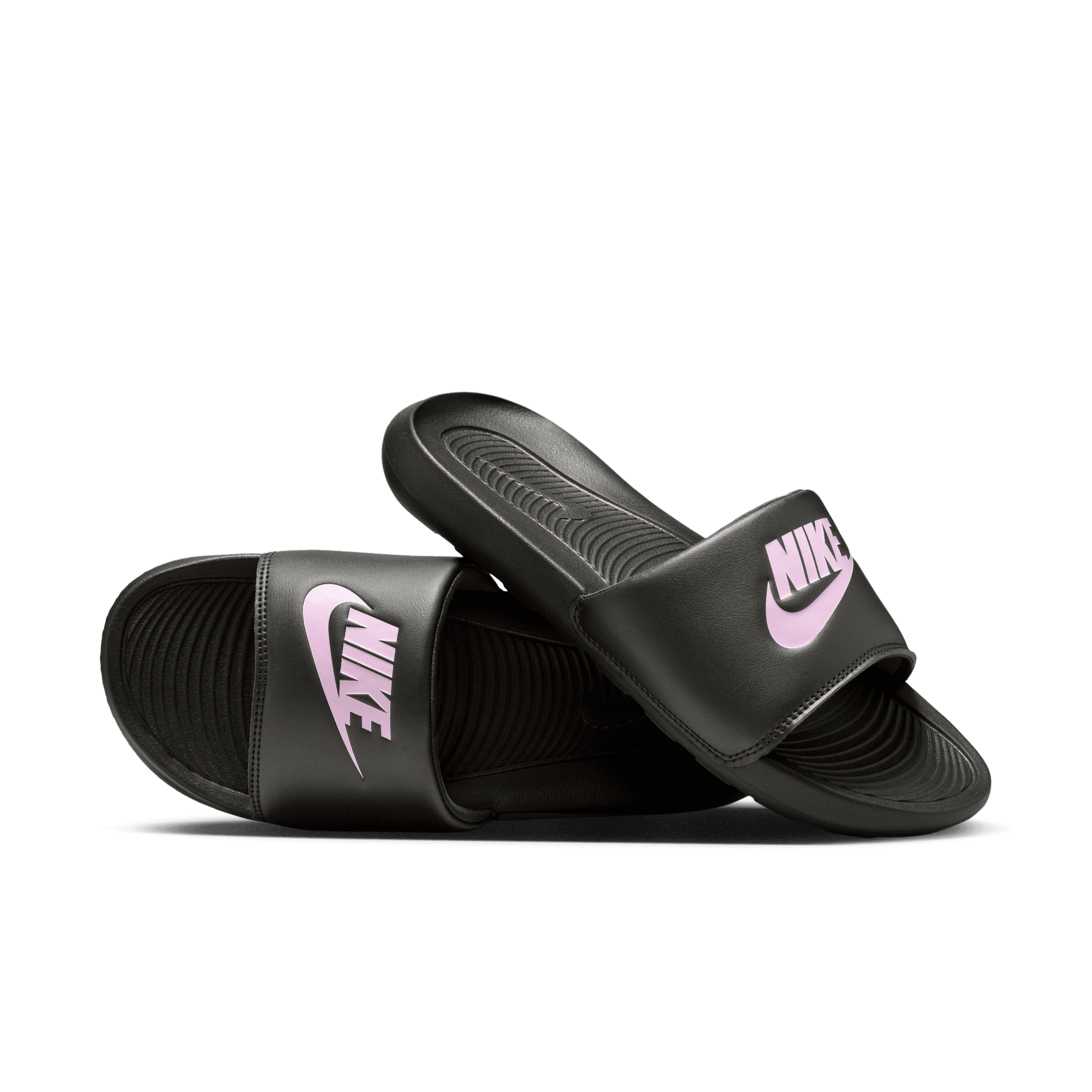 Women's Nike Victori One Slides "Black Light Arctic Pink"