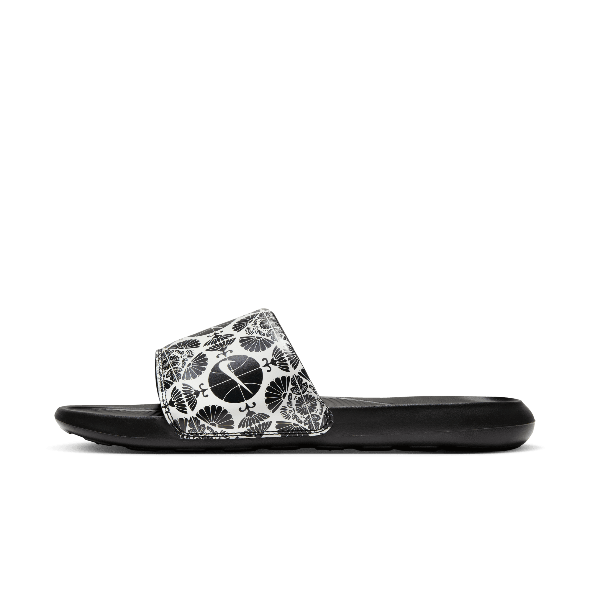 Men's Nike Victori One Printed Slides "Printed Black White"