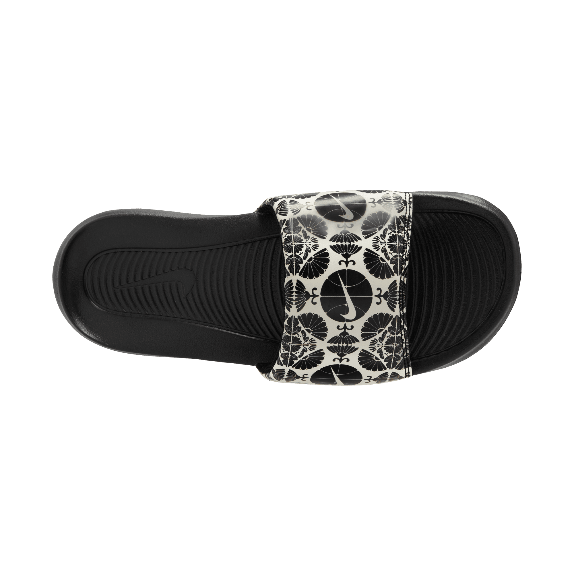 Men's Nike Victori One Printed Slides "Printed Black White"