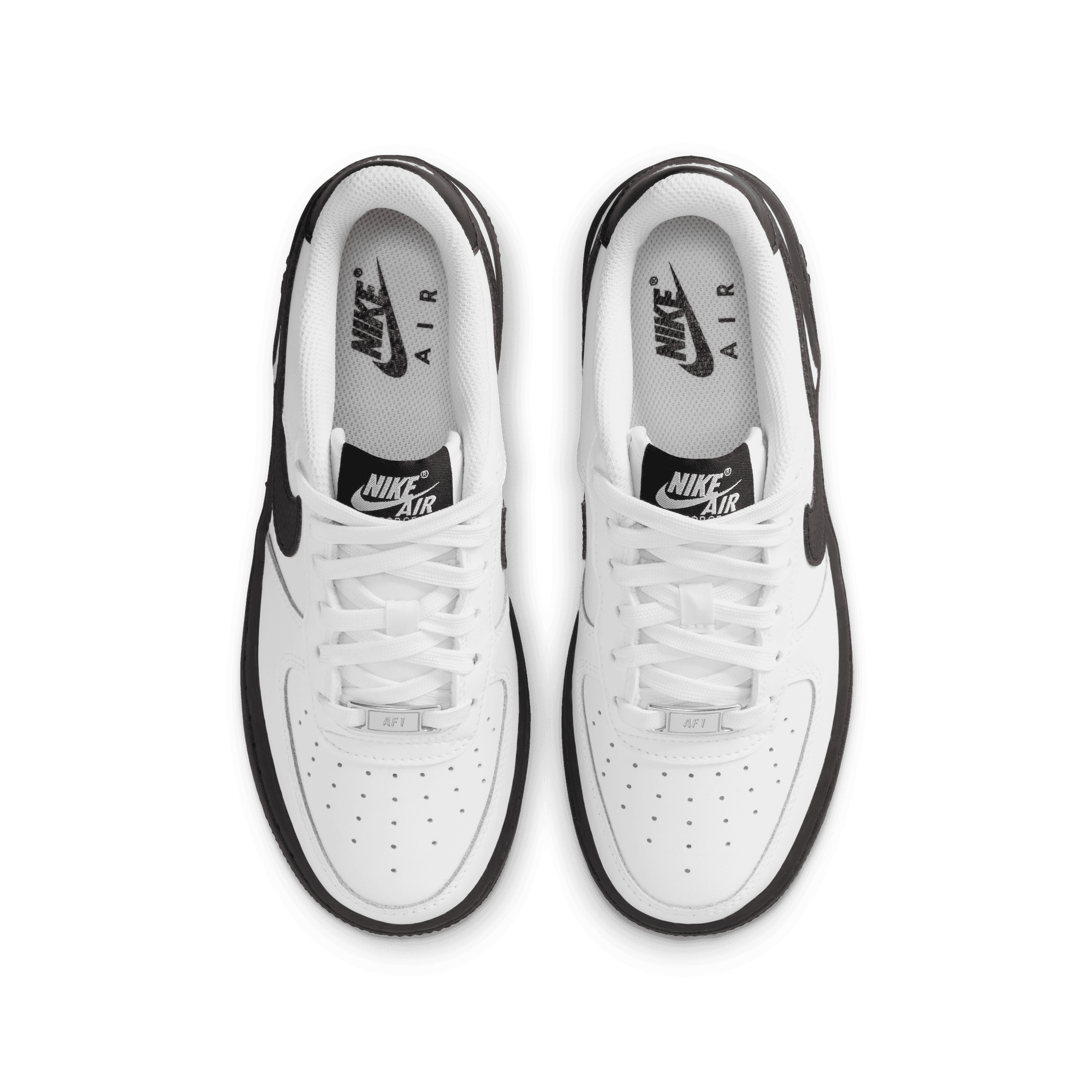 Big Kids' Nike Air Force 1 "White Black"