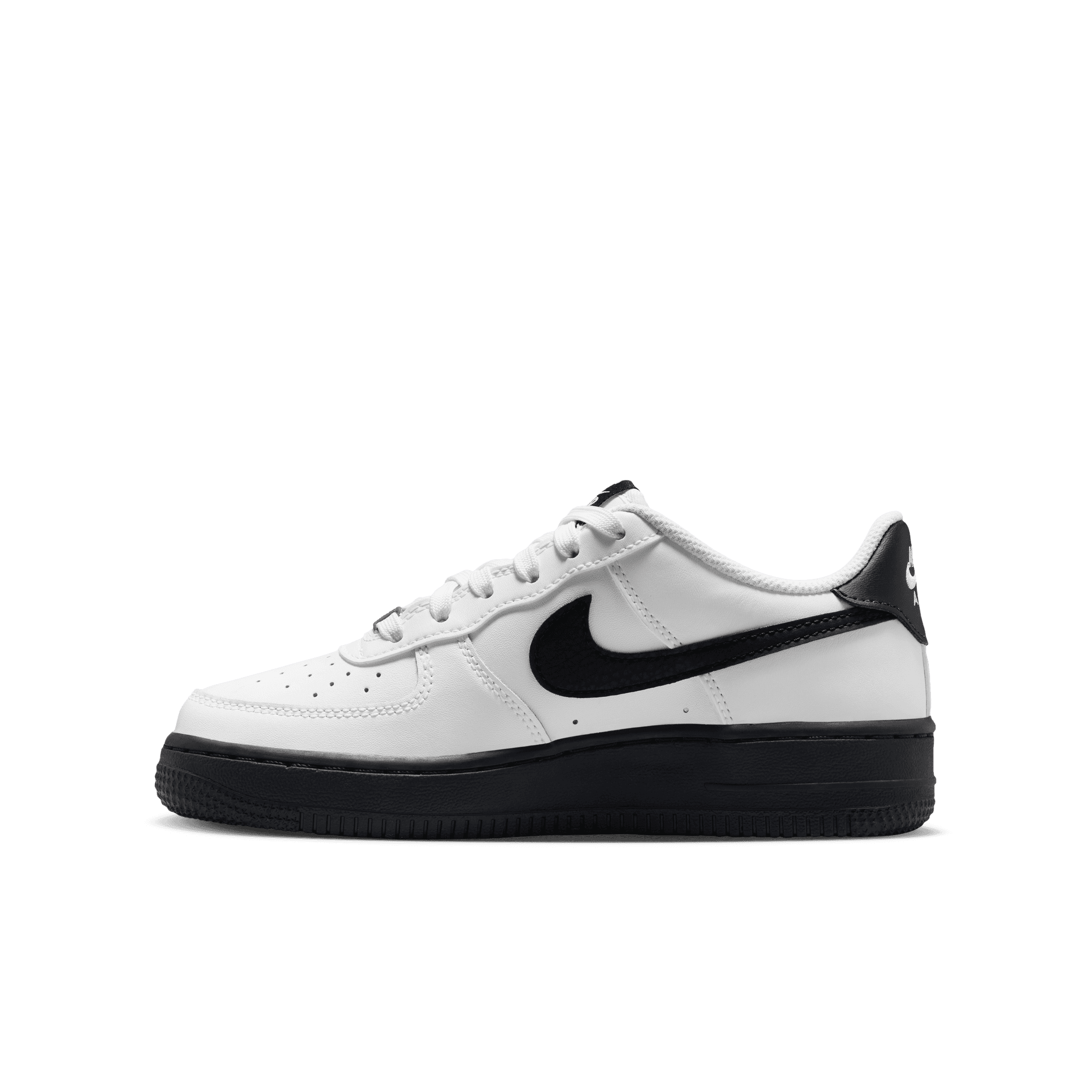 Big Kids' Nike Air Force 1 "White Black"