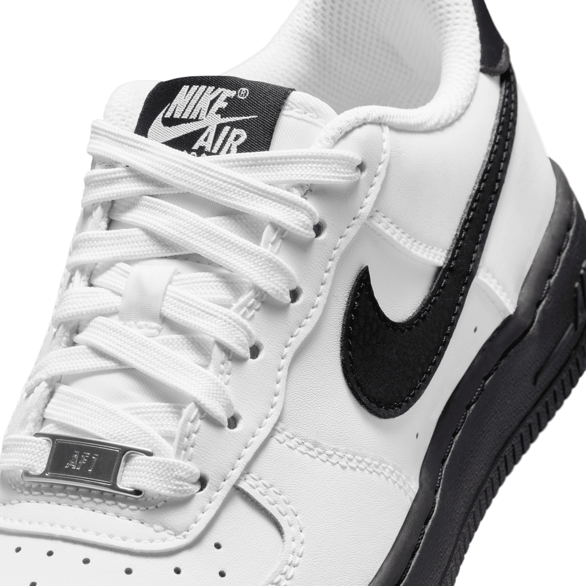 Big Kids' Nike Air Force 1 "White Black"