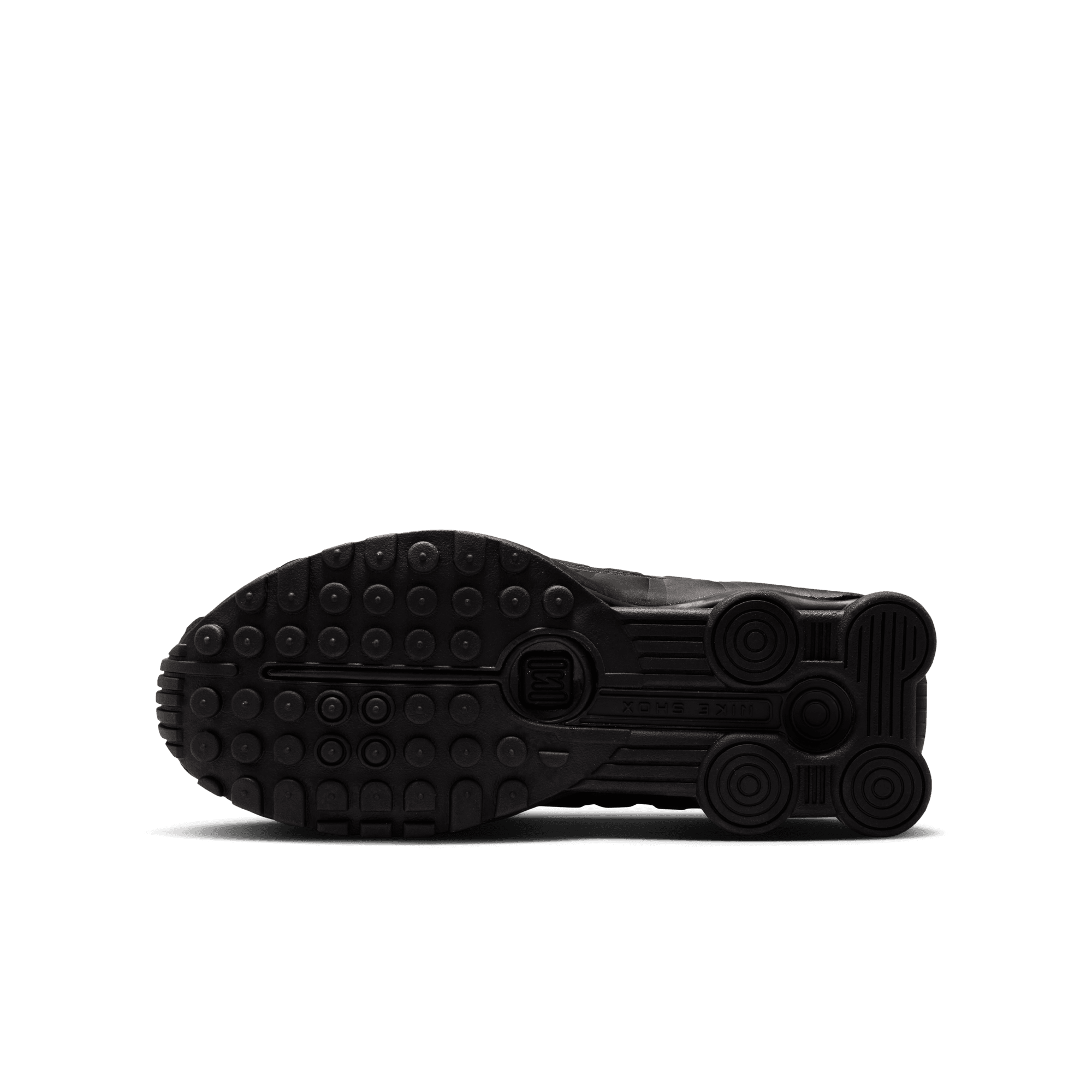 Big Kids' Nike Shox R4 "Triple Black"