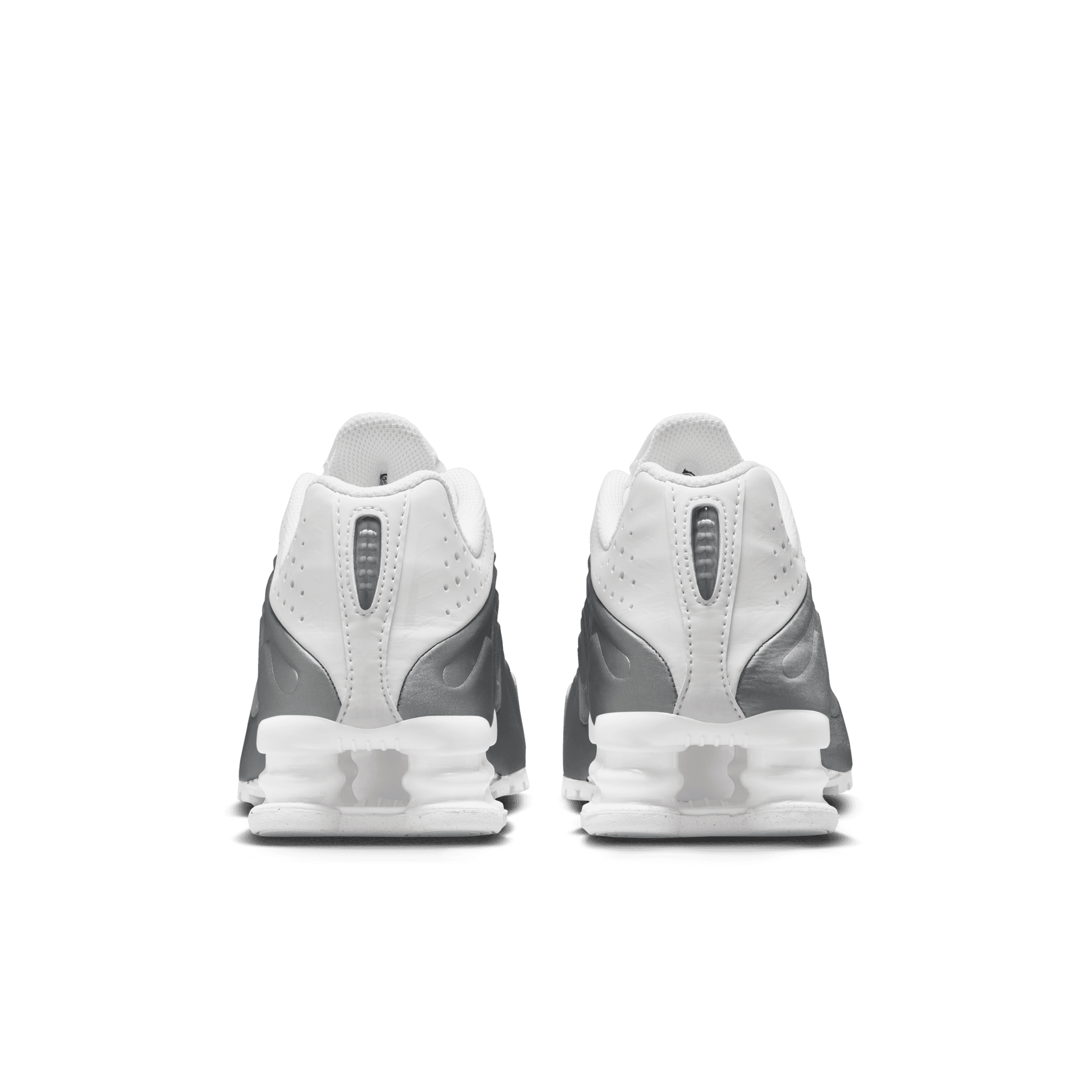 Big Kids' Nike Shox R4 "White Metallic Silver'