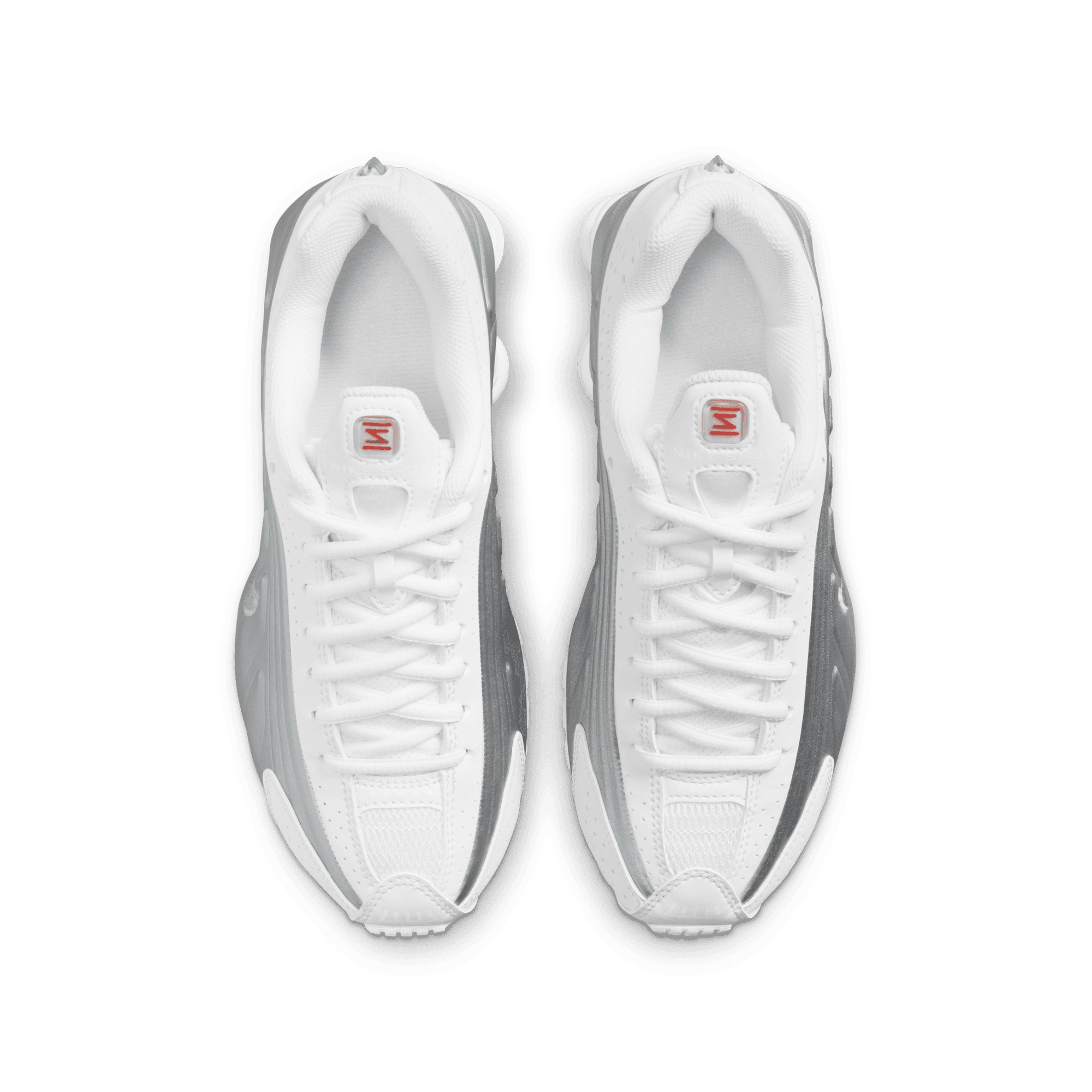 Big Kids' Nike Shox R4 "White Metallic Silver'