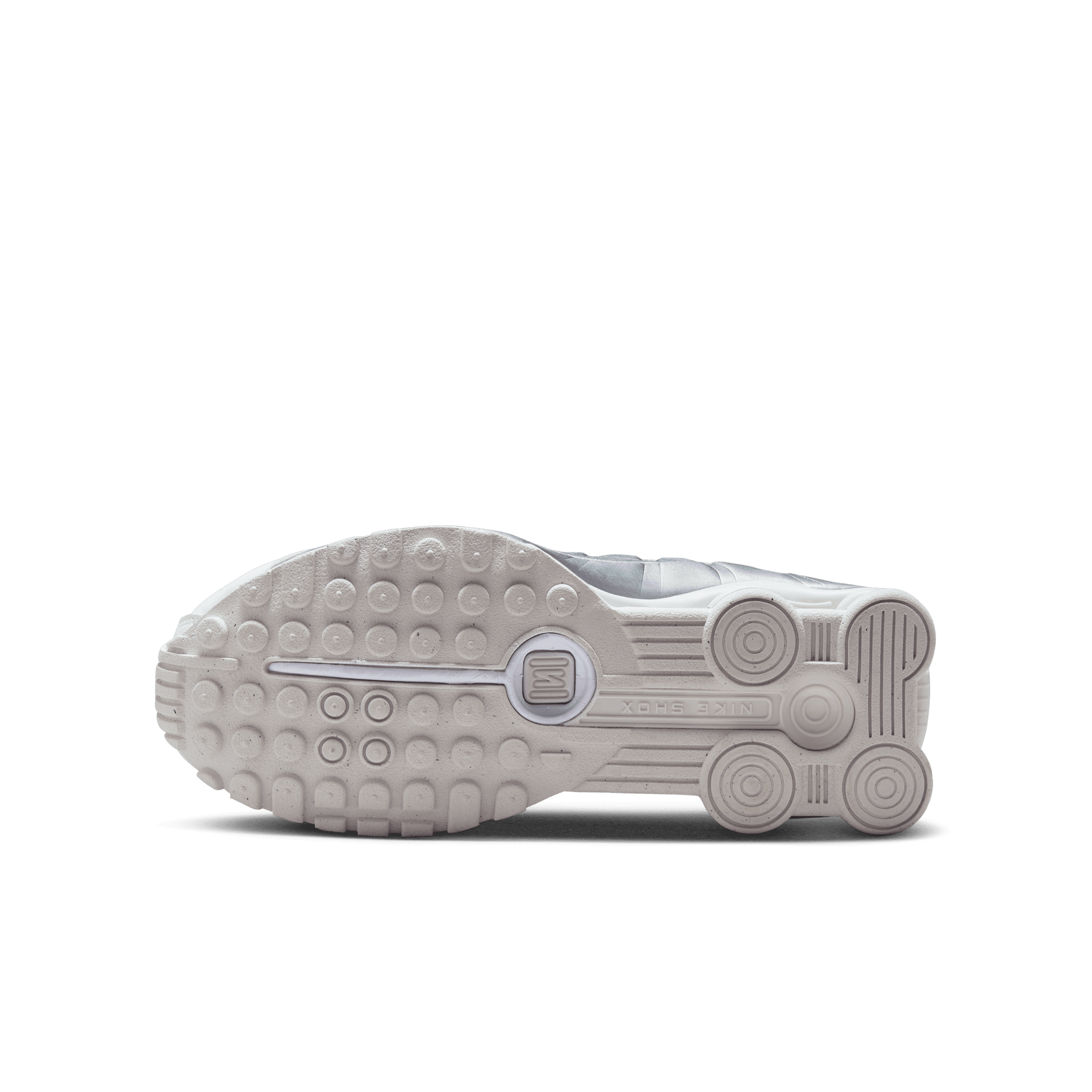 Big Kids' Nike Shox R4 "White Metallic Silver'