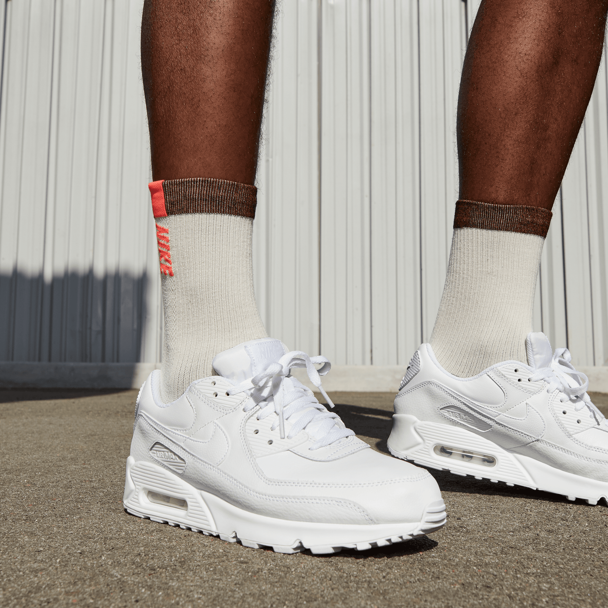 Men's Air Max 90 LTR "Leather Triple White"