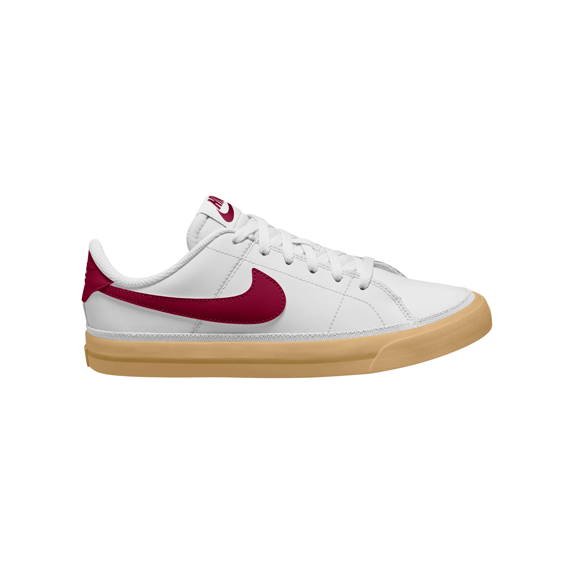 Big Kids' Nike Court Legacy "White Team Red Gum"