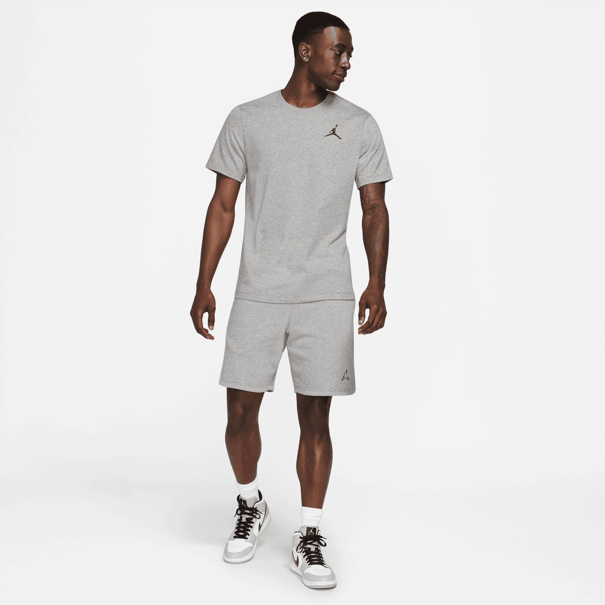Men's Jordan Jumpman Short-Sleeve T-Shirts "Carbon Heather Black"