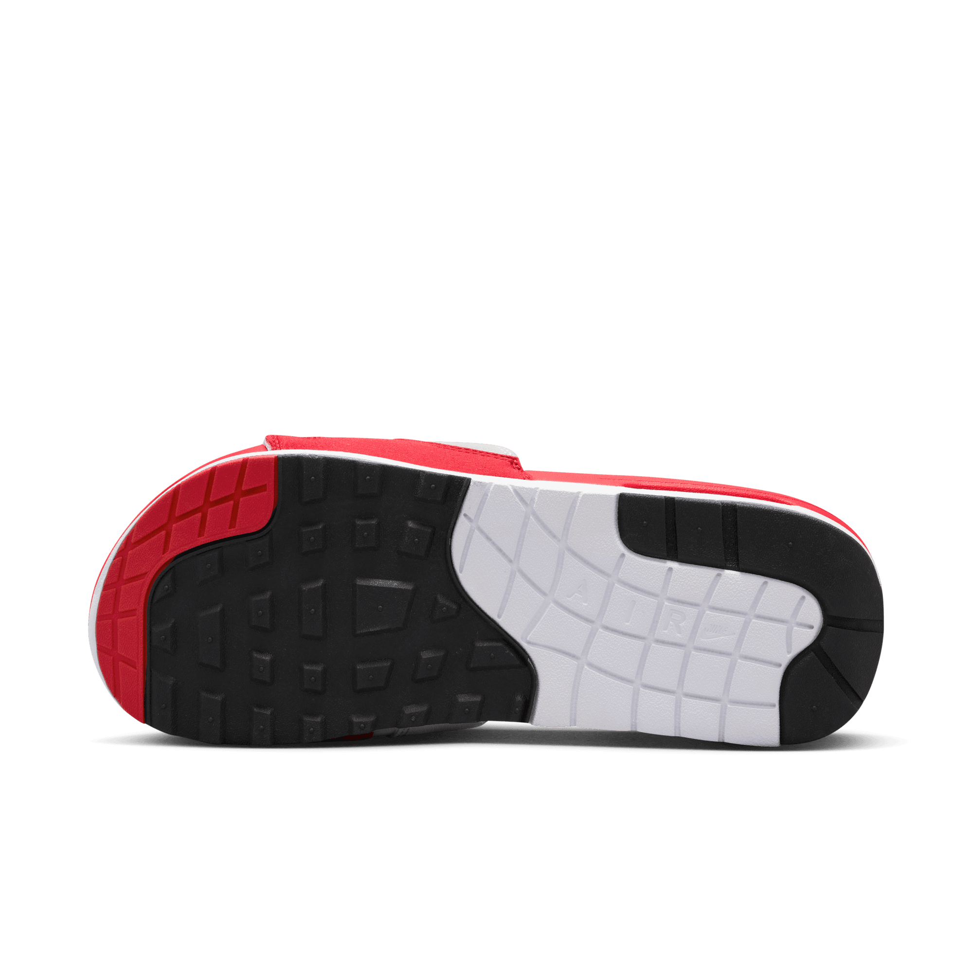 Men's Nike Air Max 1 Slides "White University Red"