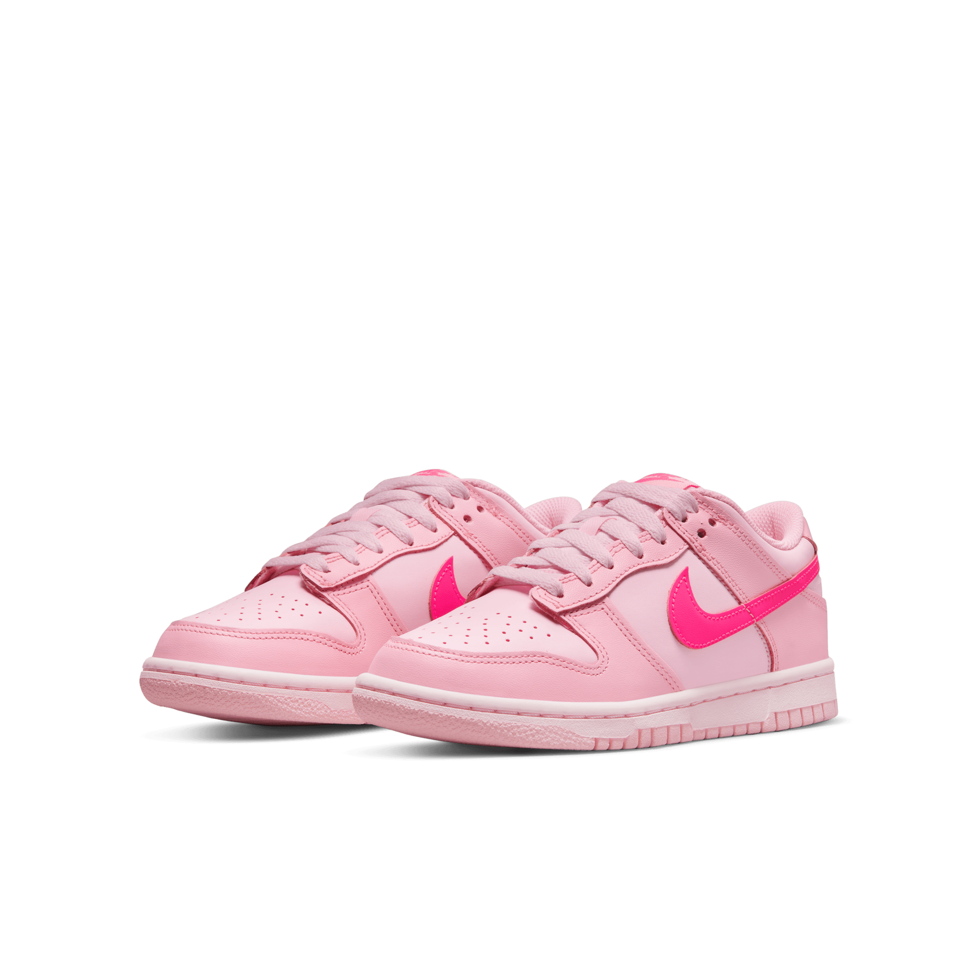 Big Kids' Nike Dunk Low "Triple Pink"