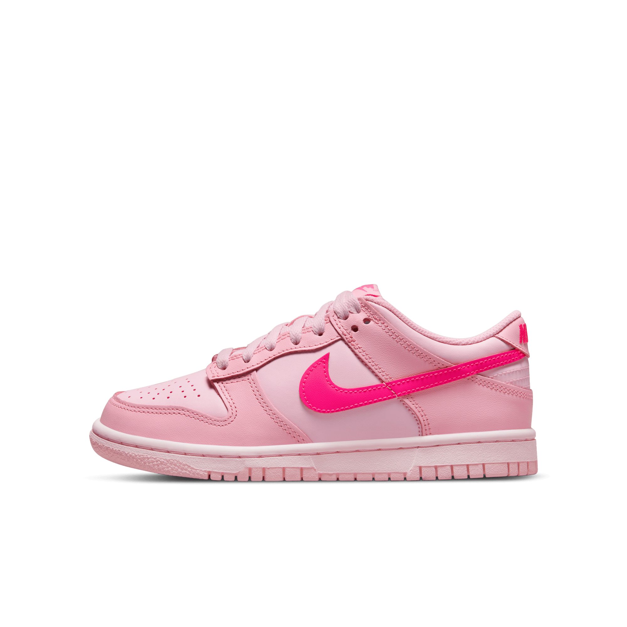 Big Kids' Nike Dunk Low "Triple Pink"