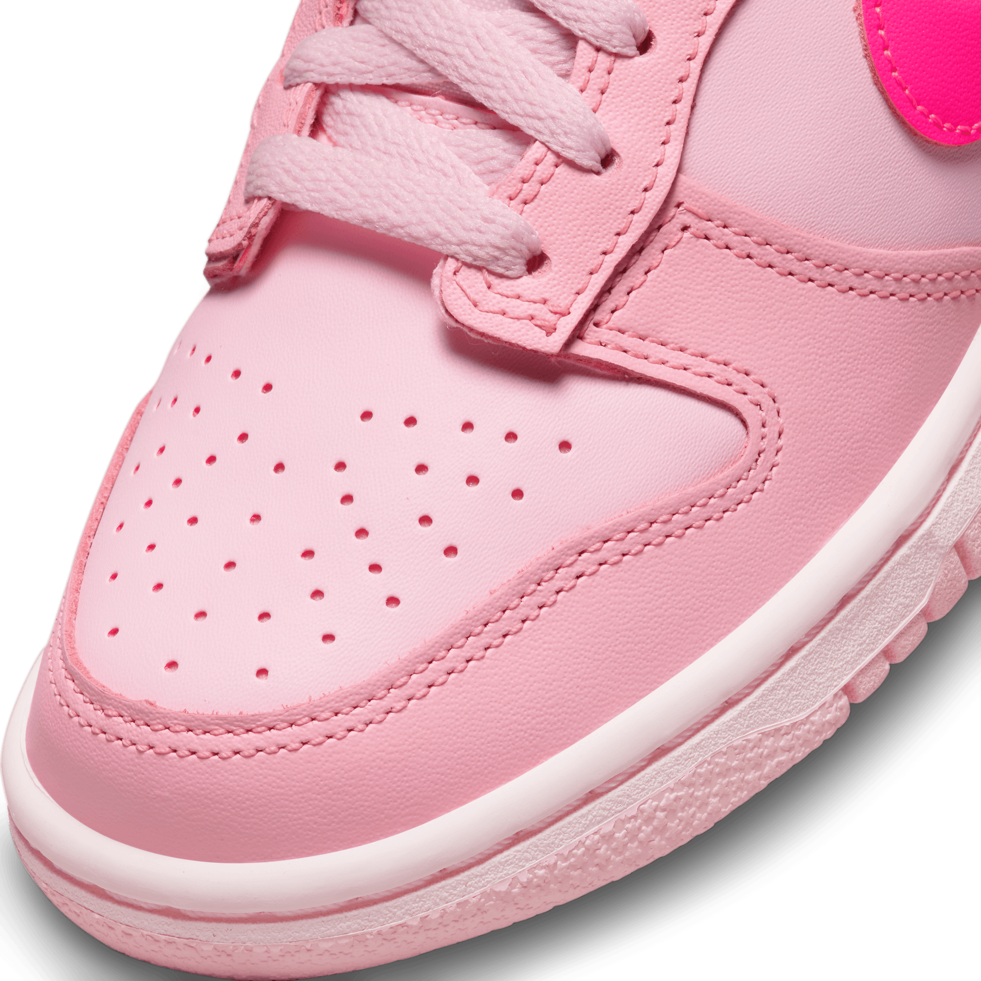 Big Kids' Nike Dunk Low "Triple Pink"